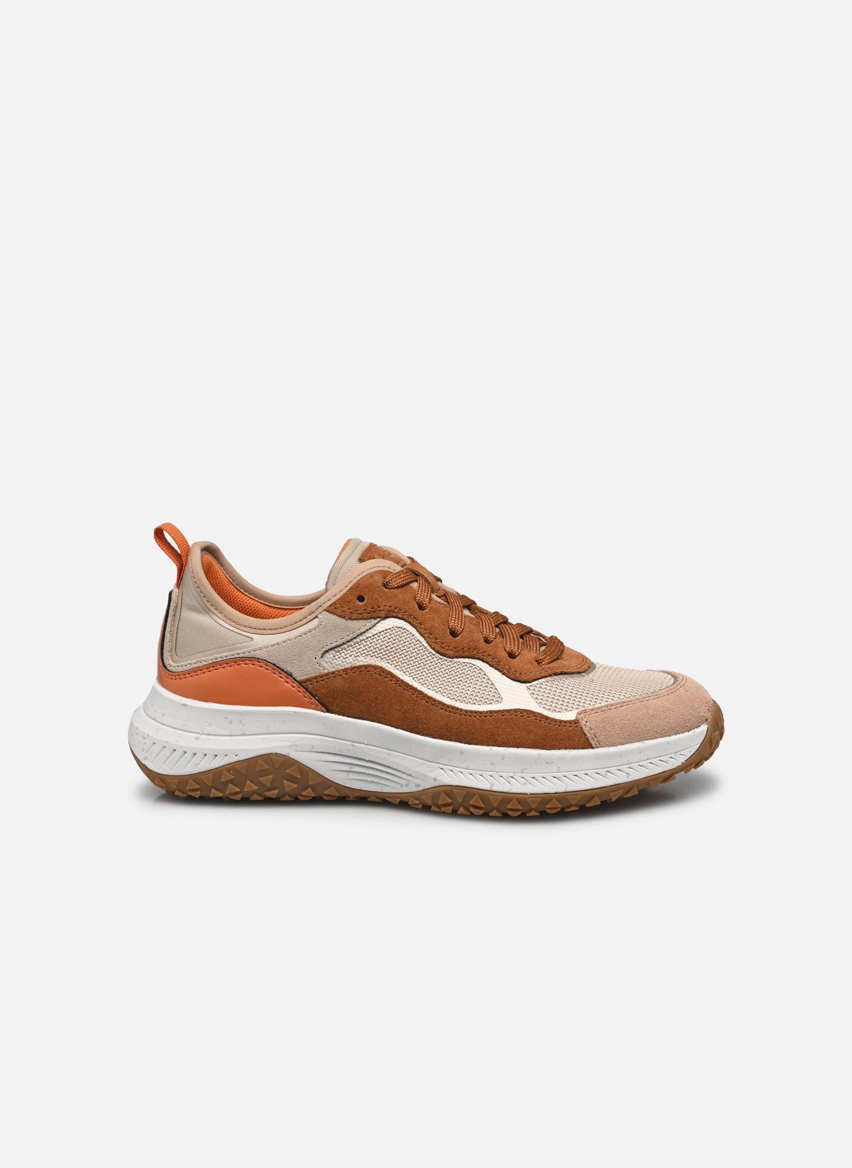 Sneakers D OLIVIERA + GRIP dames beige Geox Sneakers D OLIVIERA + GRIP dames beige LT TAUPE/COGNAC