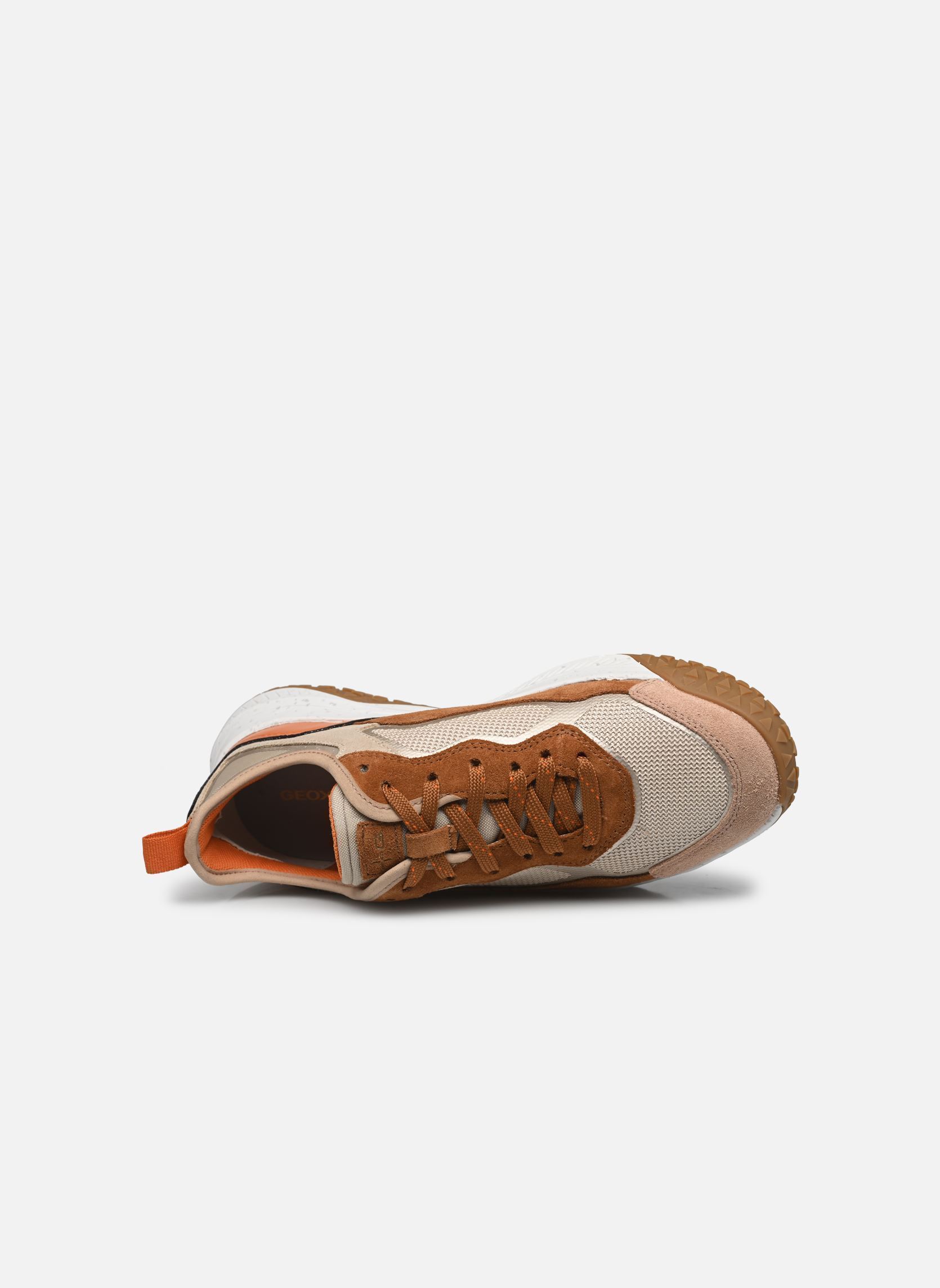 Sneakers D OLIVIERA + GRIP dames beige Geox Sneakers D OLIVIERA + GRIP dames beige LT TAUPE/COGNAC