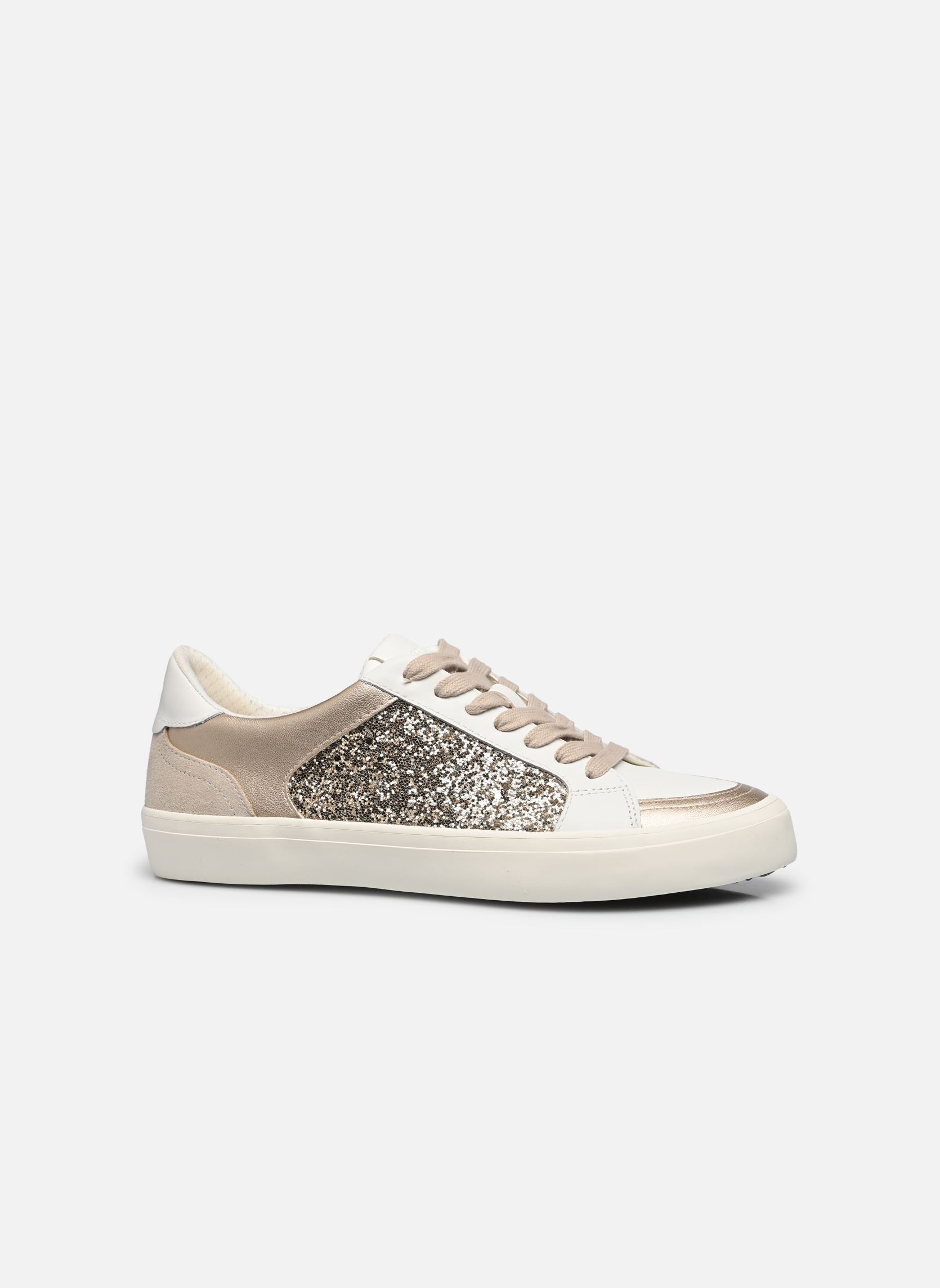 Sneakers D EMMELENY dames wit Geox Sneakers D EMMELENY dames wit BLANC / OR