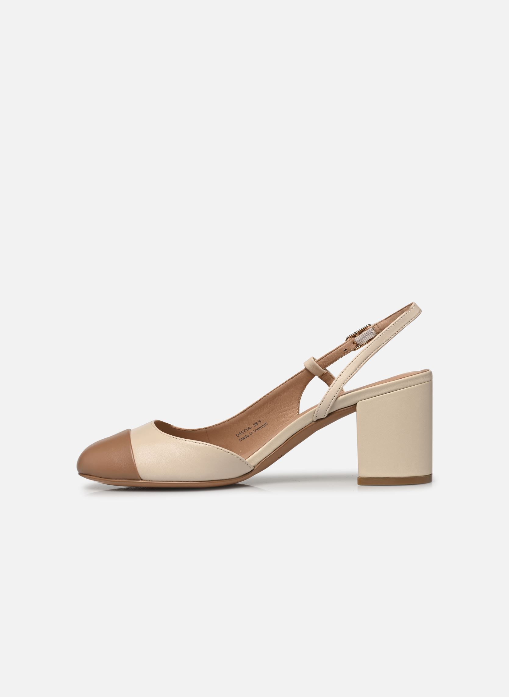 Slingback pumps D VIRNILISA 65 dames wit Geox Slingback pumps D VIRNILISA 65 dames wit PAPYRUS/BEIGE