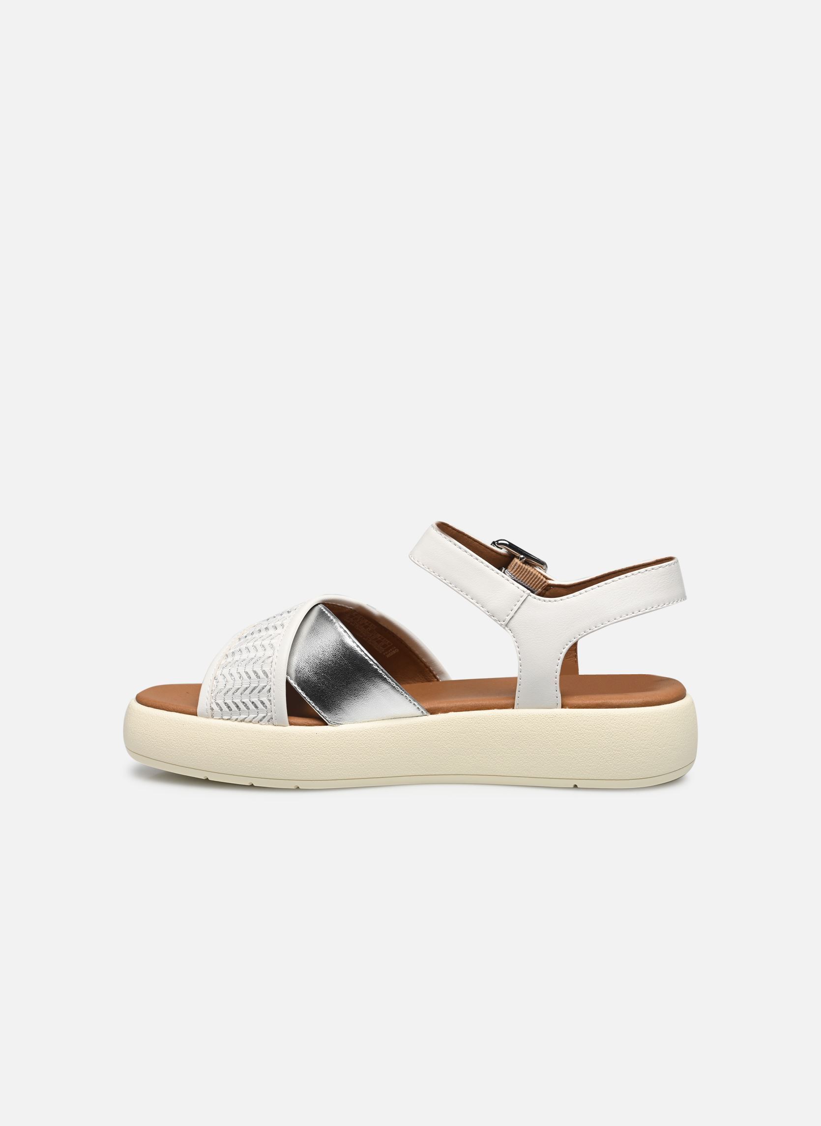 Sandales plates D CAMALEI femme blanc Geox Sandales plates D CAMALEI femme blanc Blanc