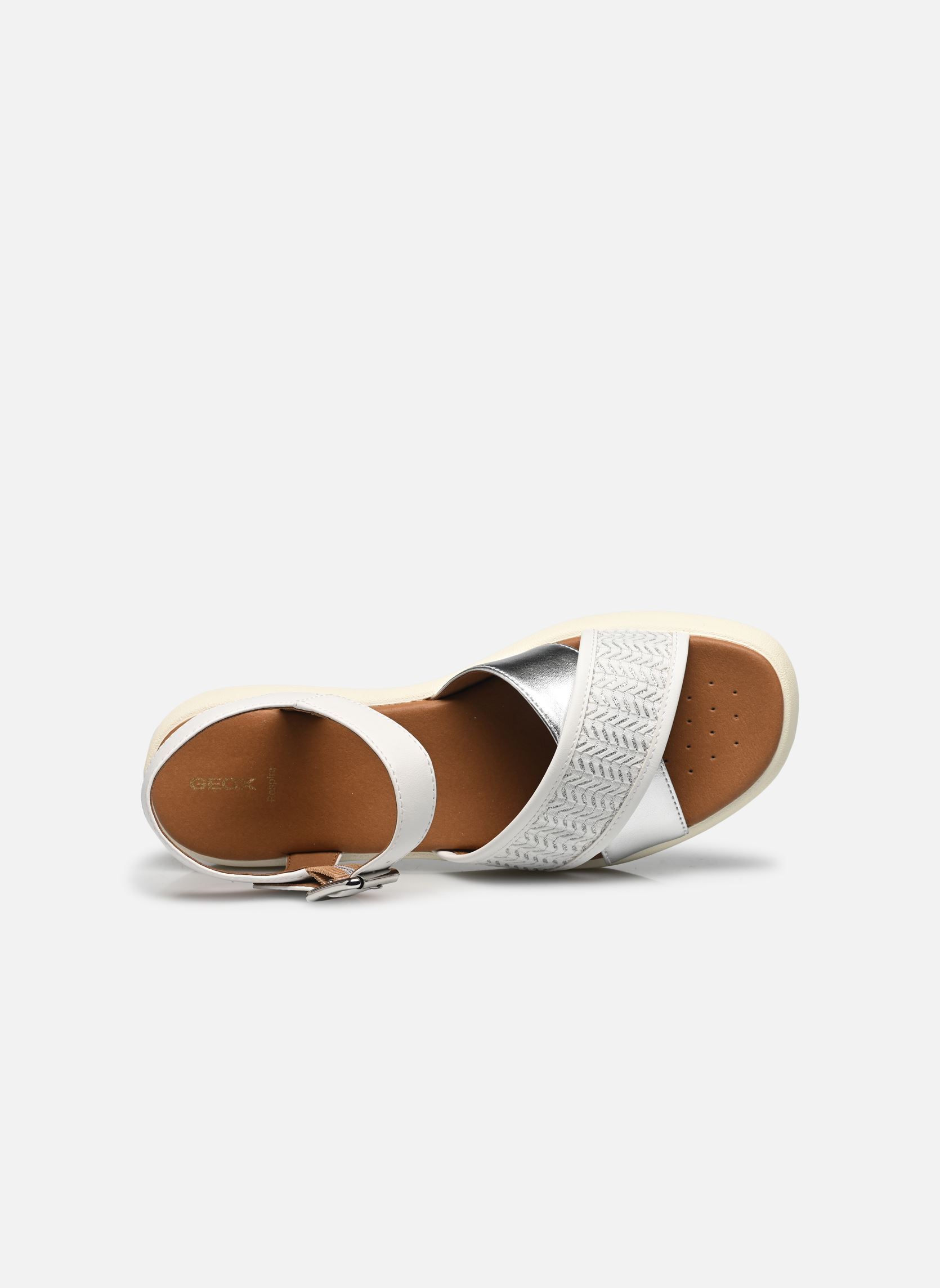 Sandales plates D CAMALEI femme blanc Geox Sandales plates D CAMALEI femme blanc Blanc