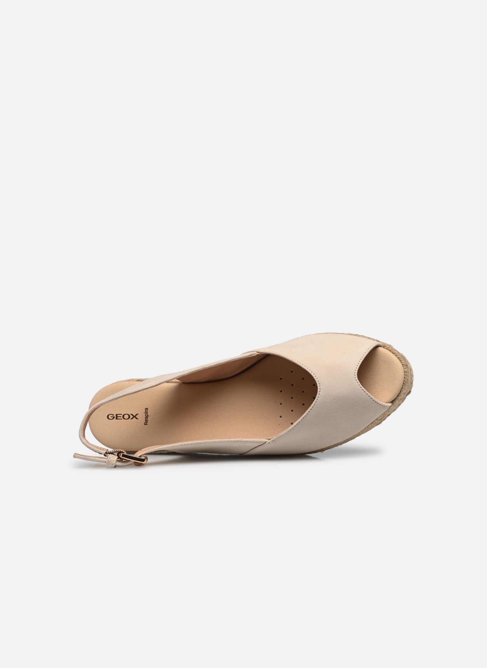 Sandales compensées et plateformes D IBERIDE femme beige Geox Sandales compensées et plateformes D IBERIDE femme beige Taupe Pâle