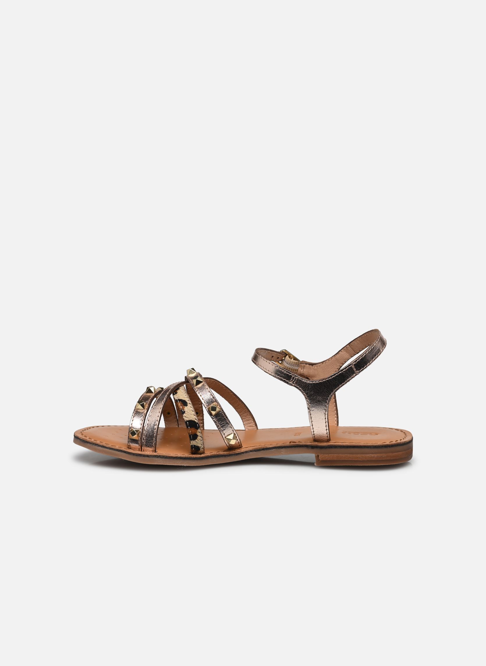 Sandalias planas D MADDALUSIAC mujer oro y bronce Geox Sandalias planas D MADDALUSIAC mujer oro y bronce OR PÂLE