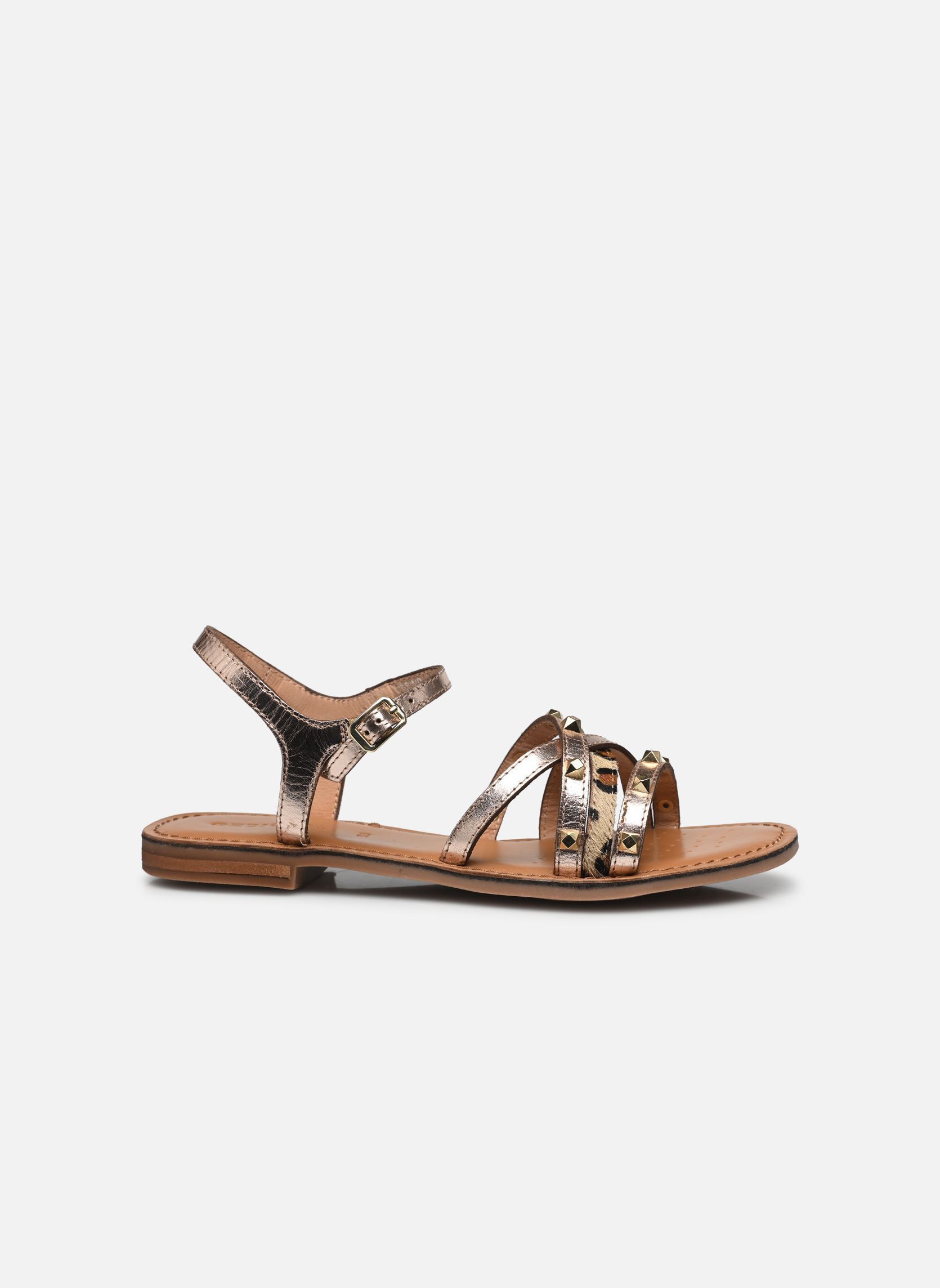 Sandalias planas D MADDALUSIAC mujer oro y bronce Geox Sandalias planas D MADDALUSIAC mujer oro y bronce OR PÂLE