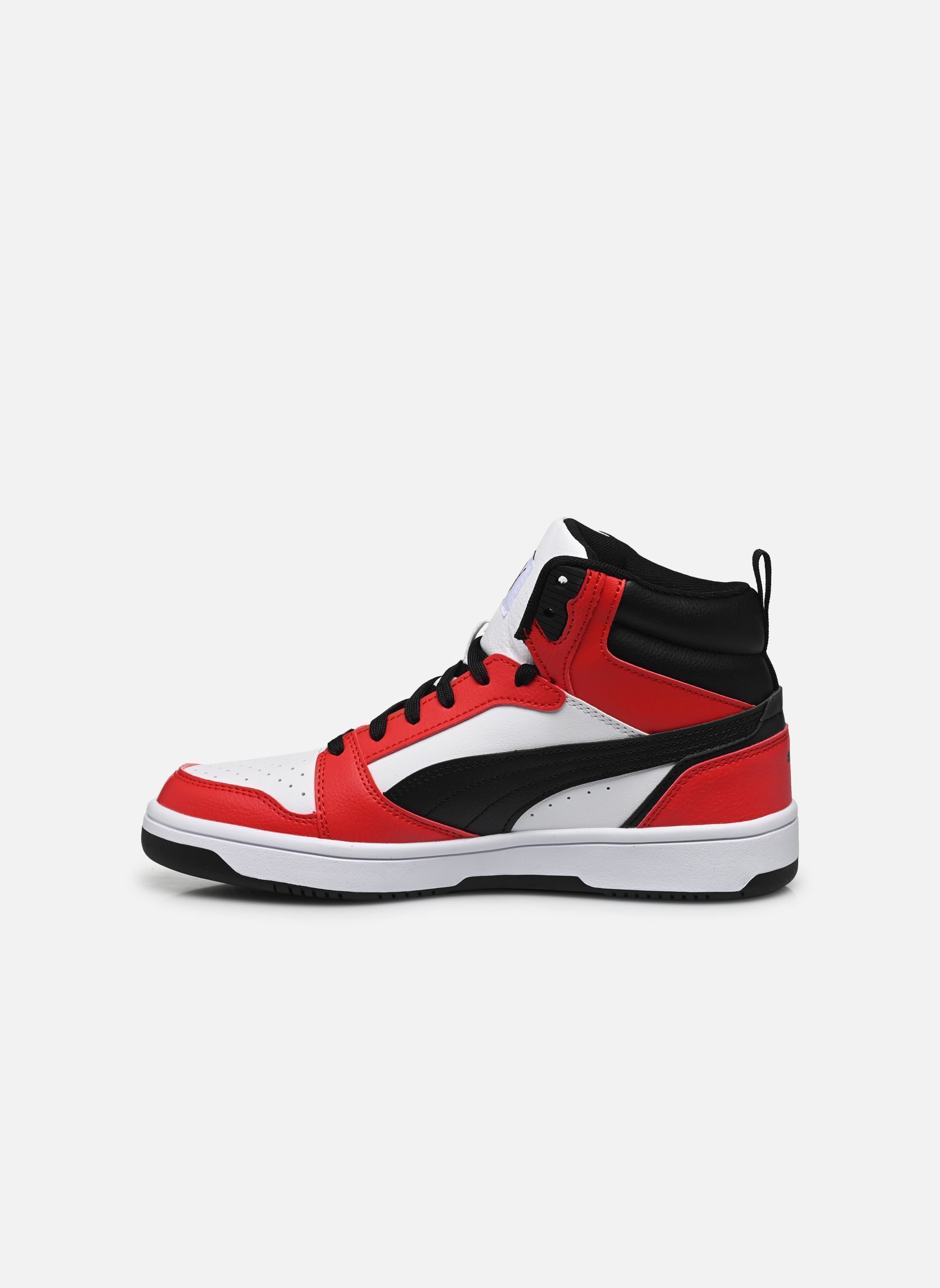 Baskets Puma Rebound V6 Mid Jr multicolore Puma Baskets Puma Rebound V6 Mid Jr multicolore PUMA WHITE-PUMA BLACK-FOR ALL