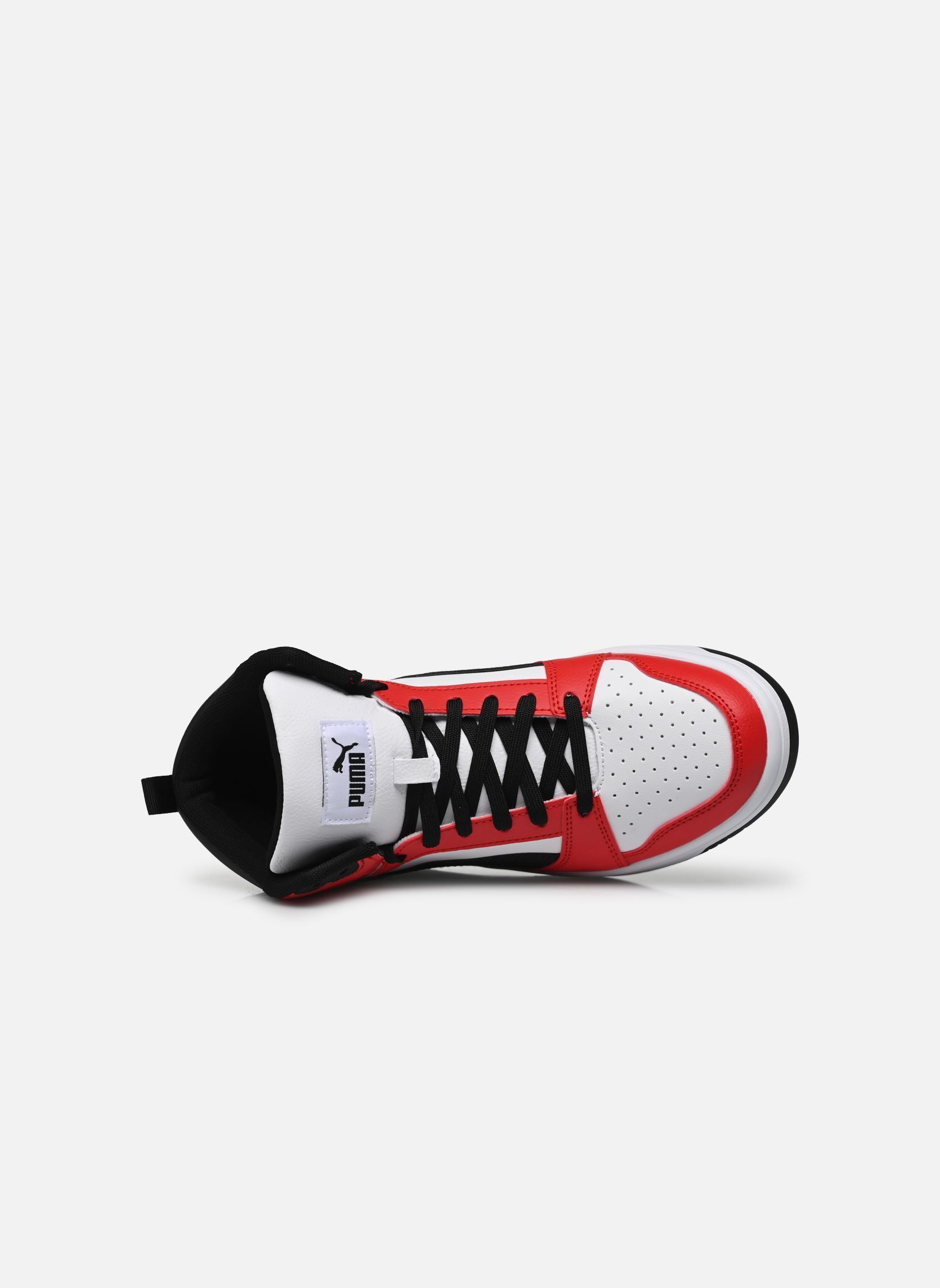 Baskets Puma Rebound V6 Mid Jr multicolore Puma Baskets Puma Rebound V6 Mid Jr multicolore PUMA WHITE-PUMA BLACK-FOR ALL