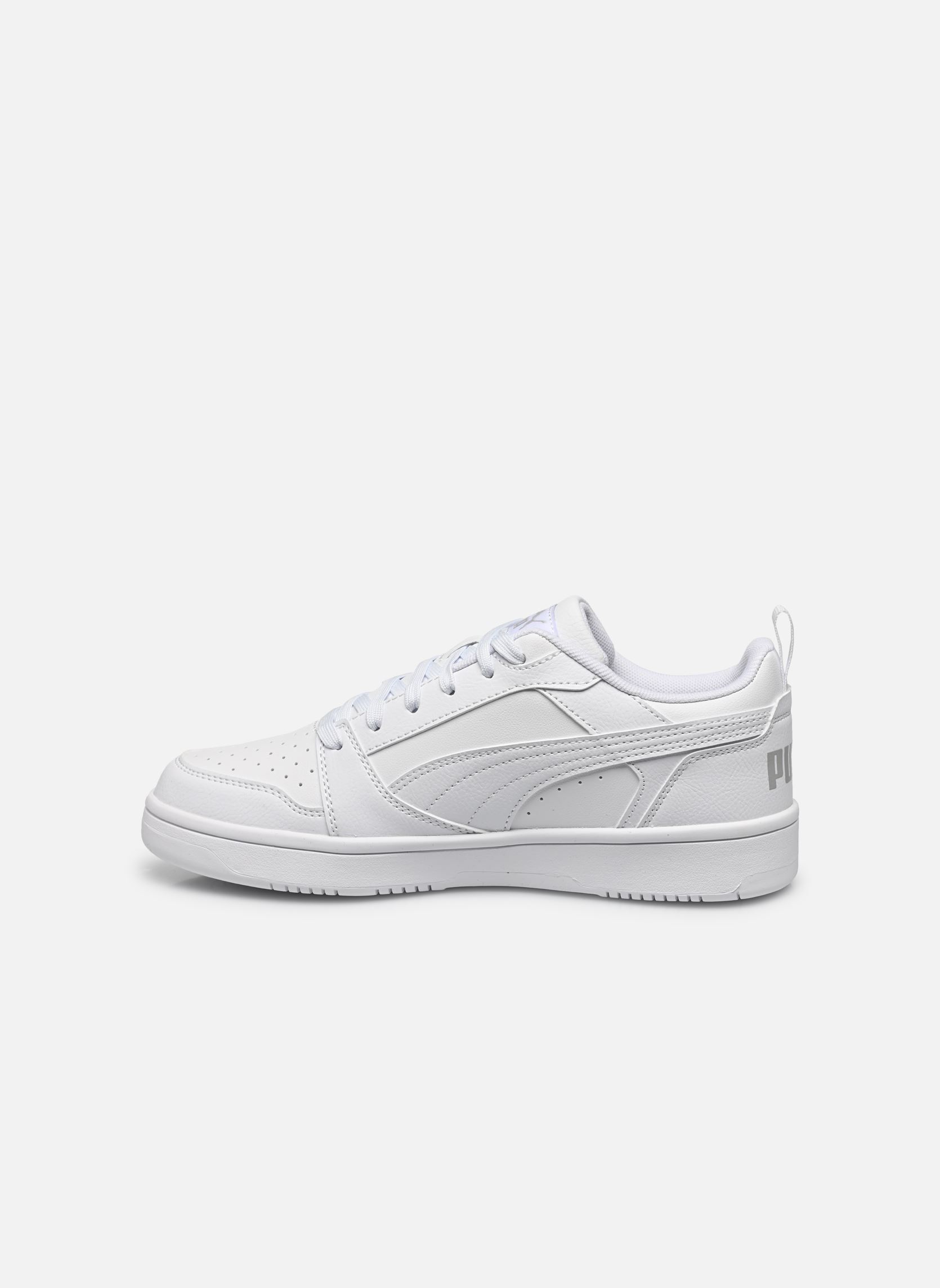 Sneaker Puma Rebound V6 Lo Jr mädchen weiß Puma Sneaker Puma Rebound V6 Lo Jr mädchen weiß PUMA WHITE-COOL LIGHT GRAY