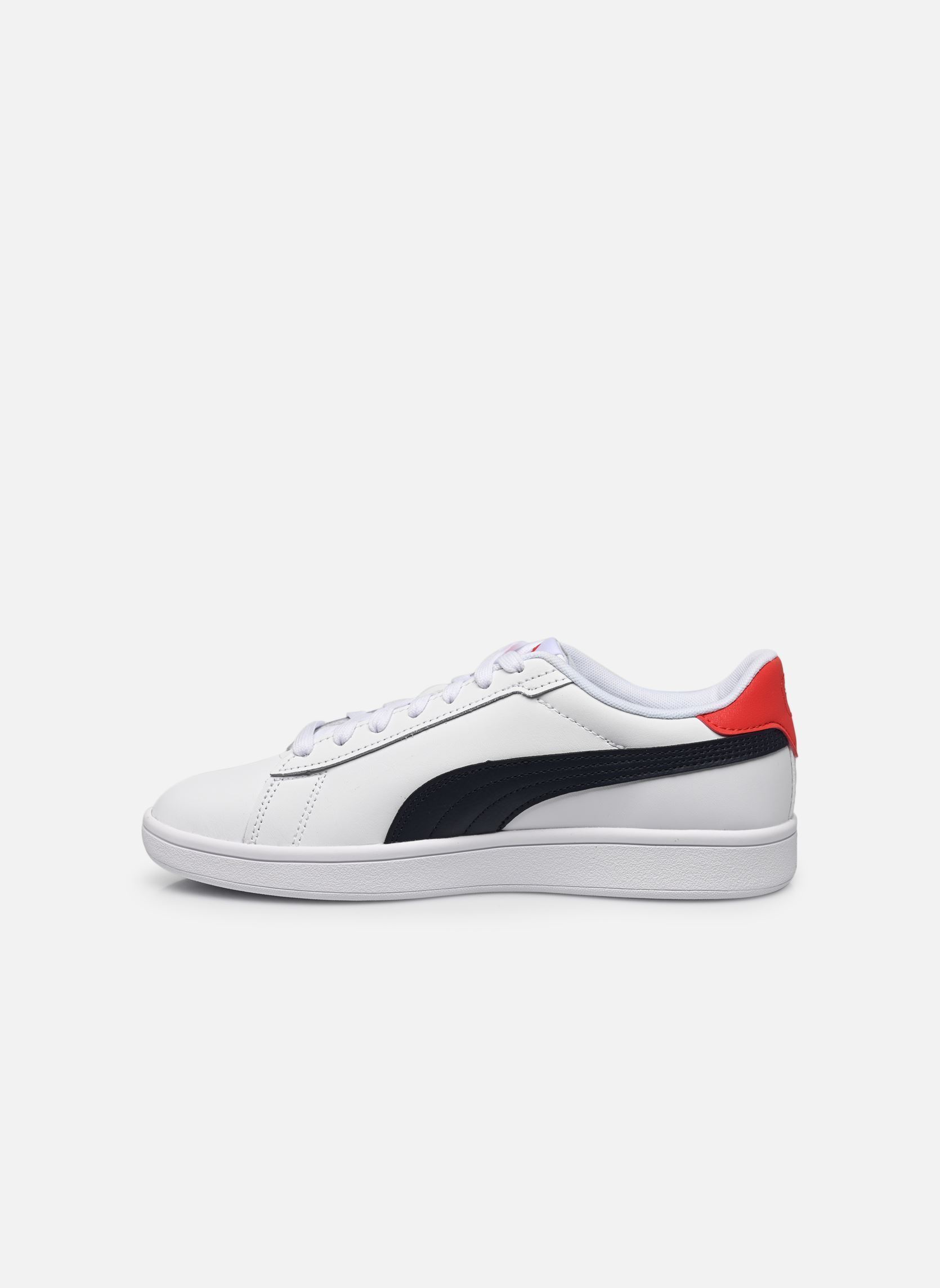 Baskets Puma Smash 3.0 L Jr blanc Puma Baskets Puma Smash 3.0 L Jr blanc PUMA WHITE-PUMA NAVY-FOR ALL T