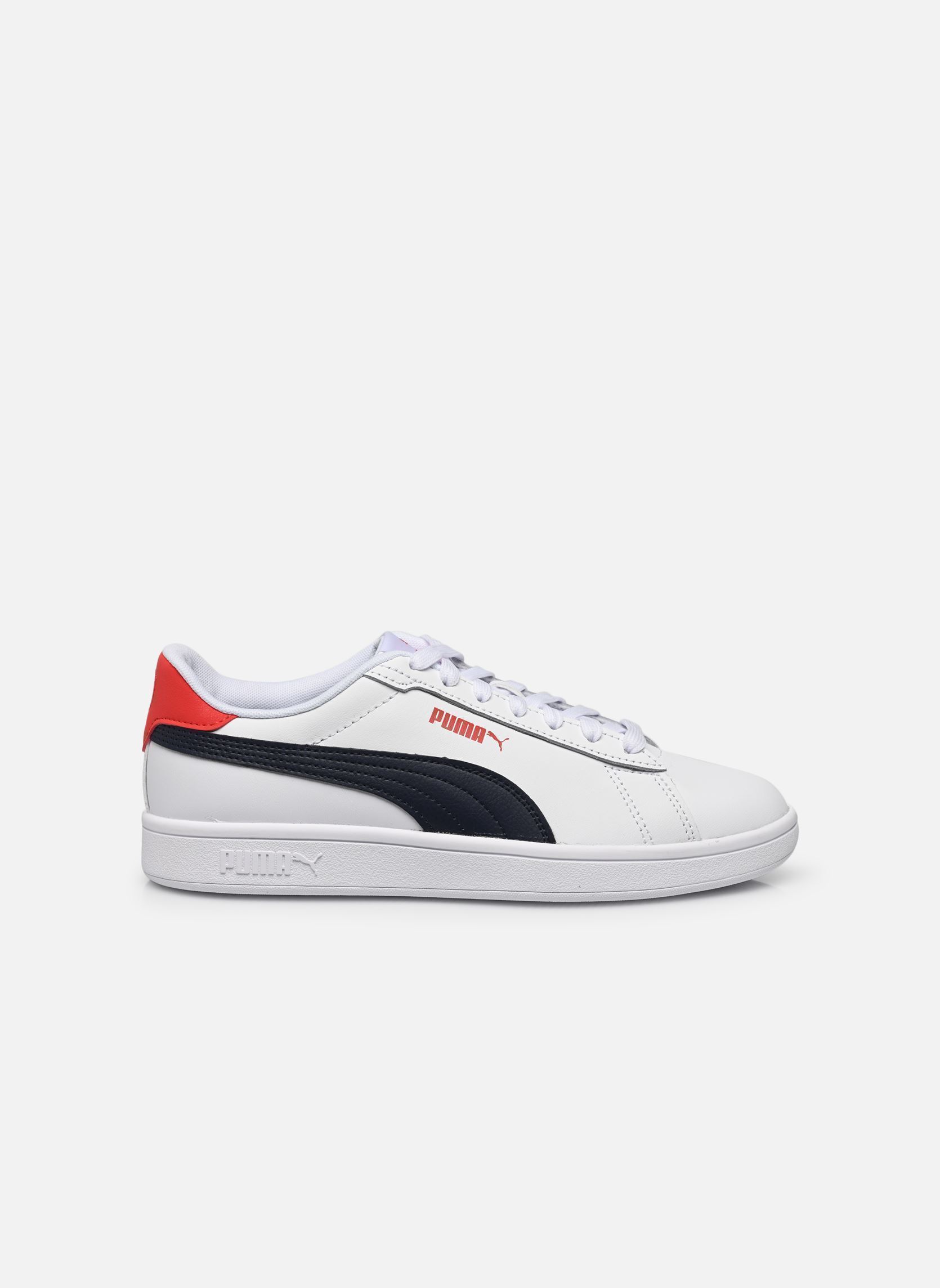 Baskets Puma Smash 3.0 L Jr blanc Puma Baskets Puma Smash 3.0 L Jr blanc PUMA WHITE-PUMA NAVY-FOR ALL T