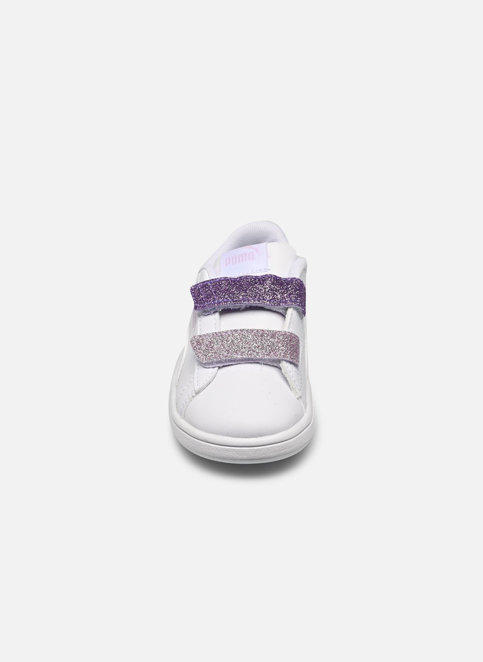 Sneakers Puma Smash 3.0 L Glitter Velcro V Inf bianco Puma Sneakers Puma Smash 3.0 L Glitter Velcro V Inf bianco PUMA WHITE-LAVENDER ALERT-LILA