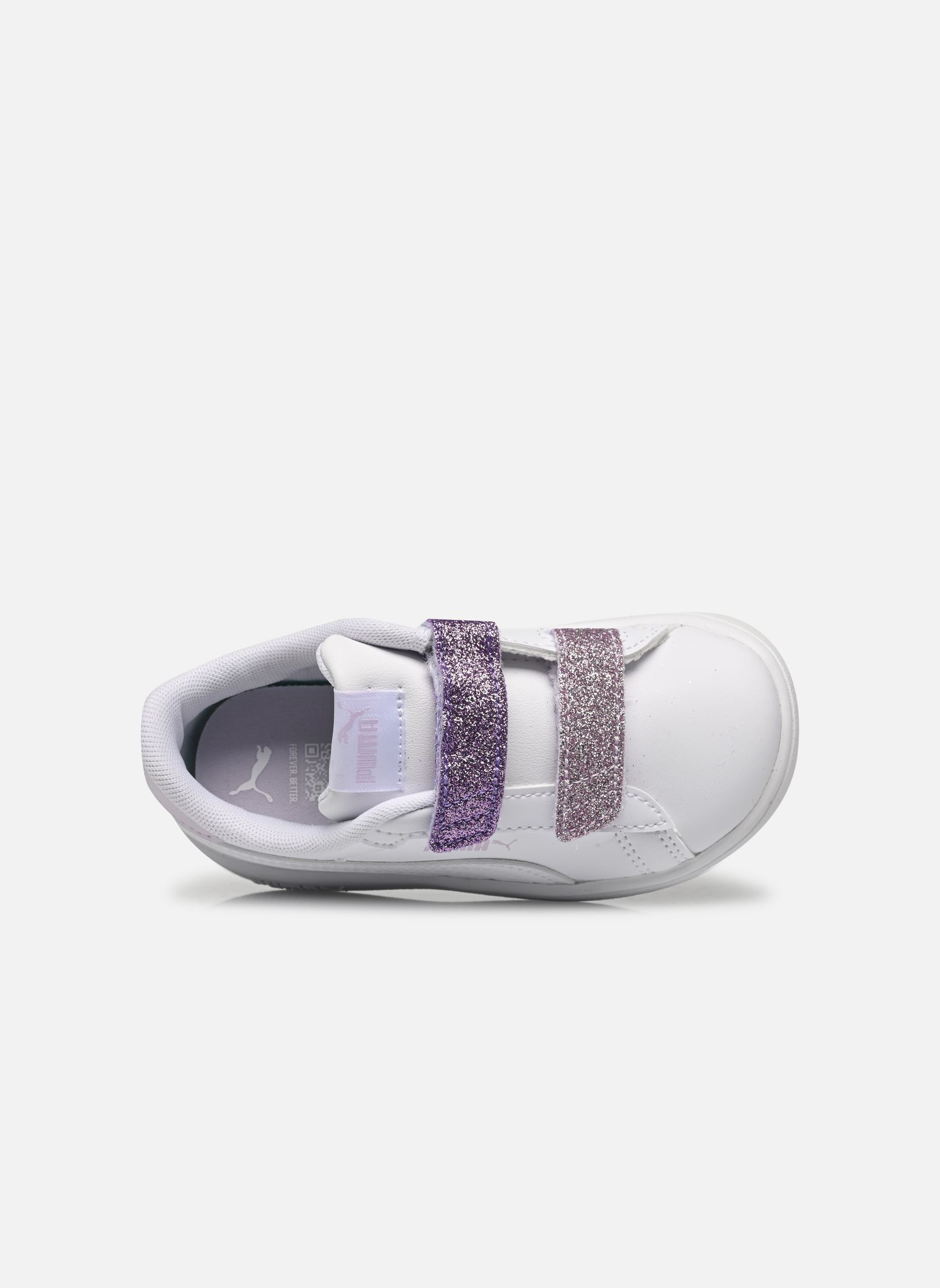Sneakers Puma Smash 3.0 L Glitter Velcro V Inf bianco Puma Sneakers Puma Smash 3.0 L Glitter Velcro V Inf bianco PUMA WHITE-LAVENDER ALERT-LILA