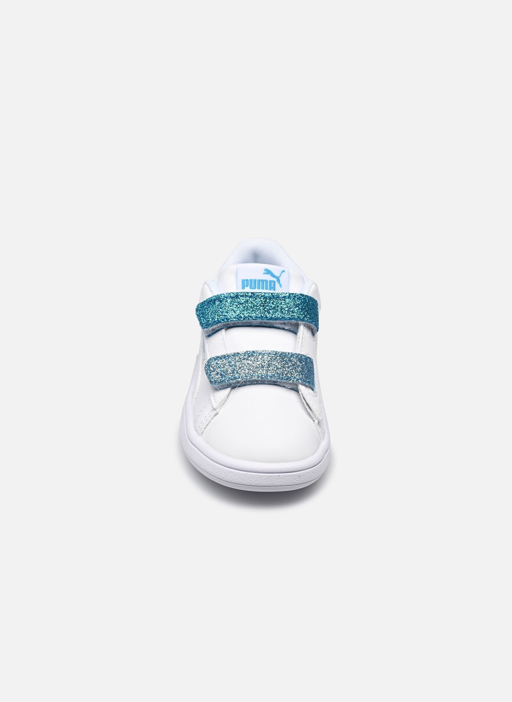 Sneaker Puma Smash 3.0 L Glitter Velcro V Inf weiß Puma Sneaker Puma Smash 3.0 L Glitter Velcro V Inf weiß PUMA WHITE-TROP