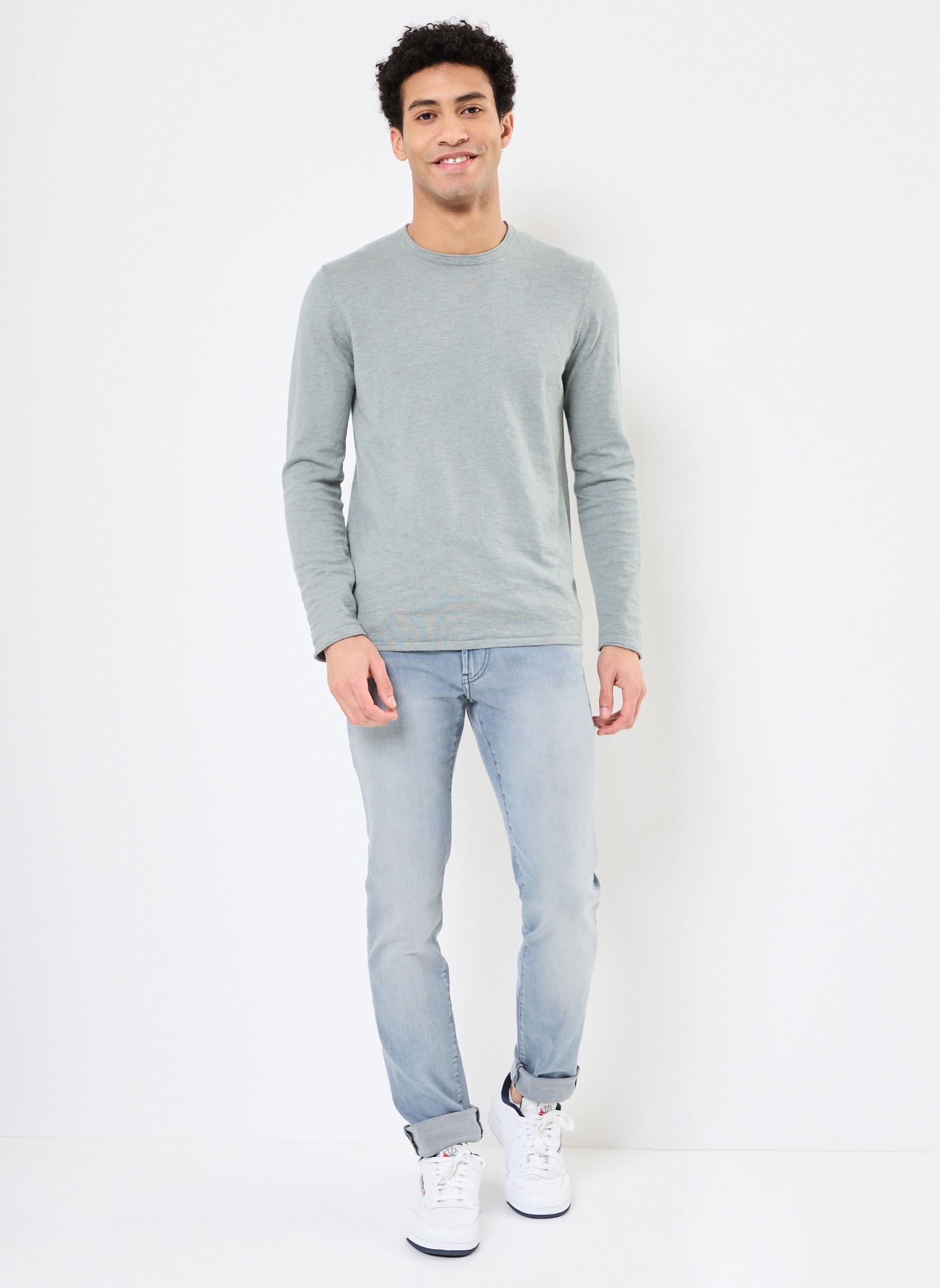 Rechte jeans / Straight Leg Jeans M129003 heren blauw IKKS Men Rechte jeans / Straight Leg Jeans M129003 heren blauw 44-ORAGE