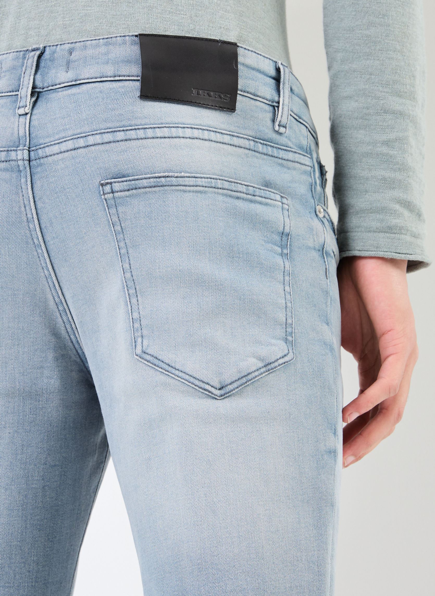 Rechte jeans / Straight Leg Jeans M129003 heren blauw IKKS Men Rechte jeans / Straight Leg Jeans M129003 heren blauw 44-ORAGE