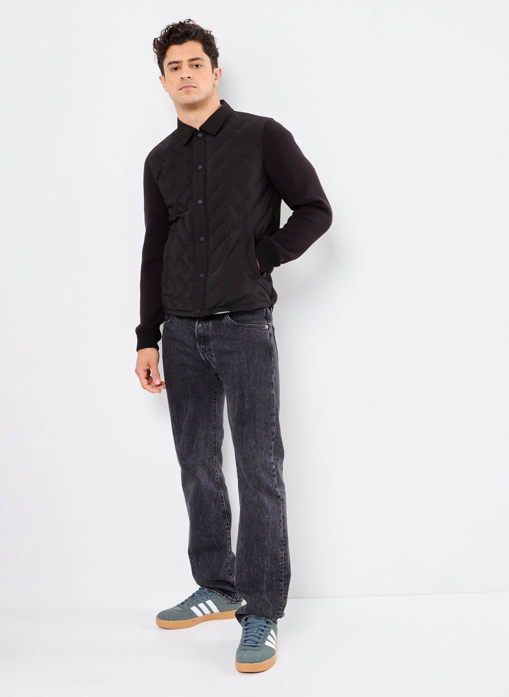 Blousons M145013 homme noir IKKS Men Blousons M145013 homme noir 02-NOIR