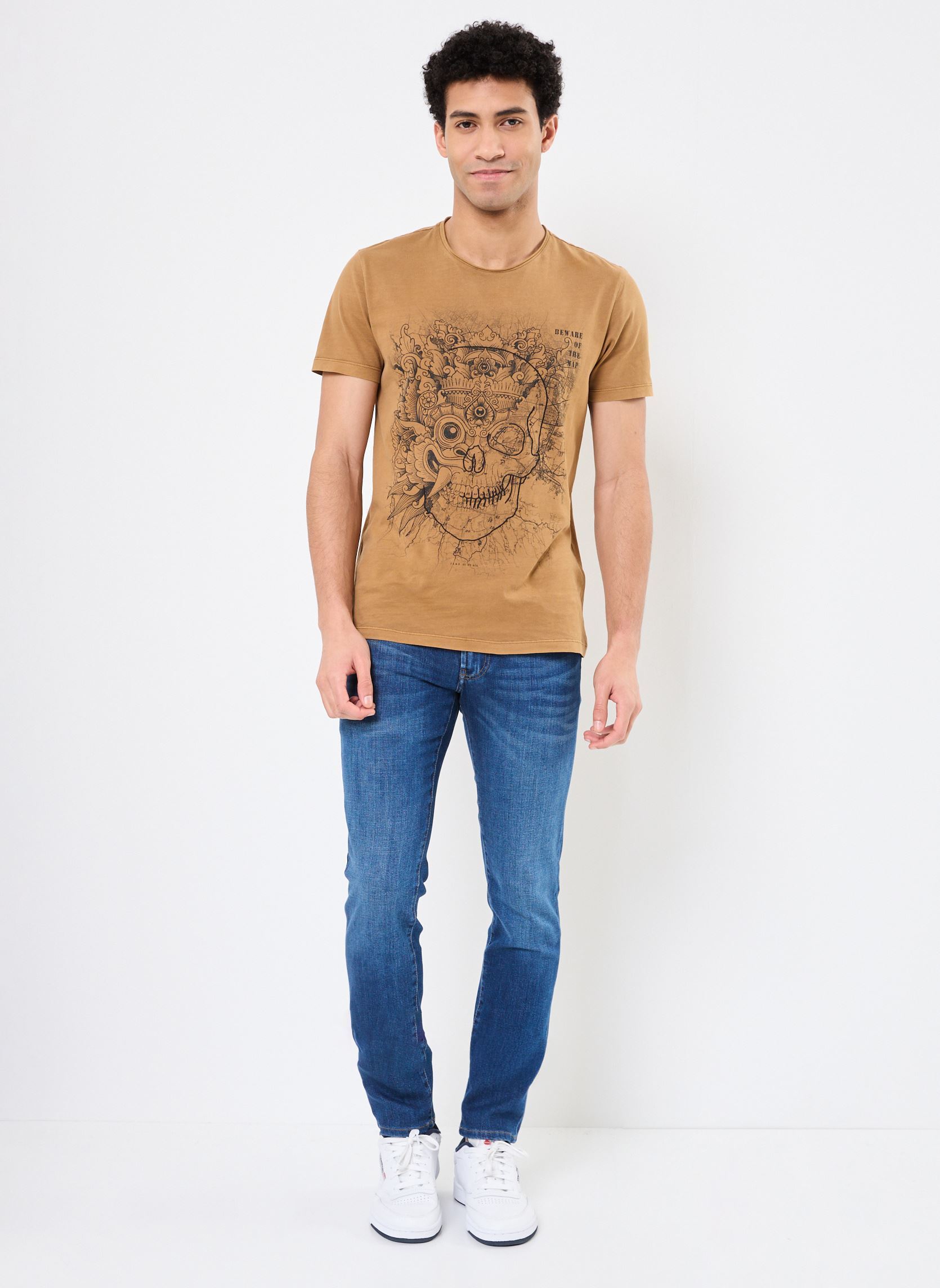 Kurzarm-T-Shirts M110133 herren braun IKKS Men Kurzarm-T-Shirts M110133 herren braun 76-SAFRAN