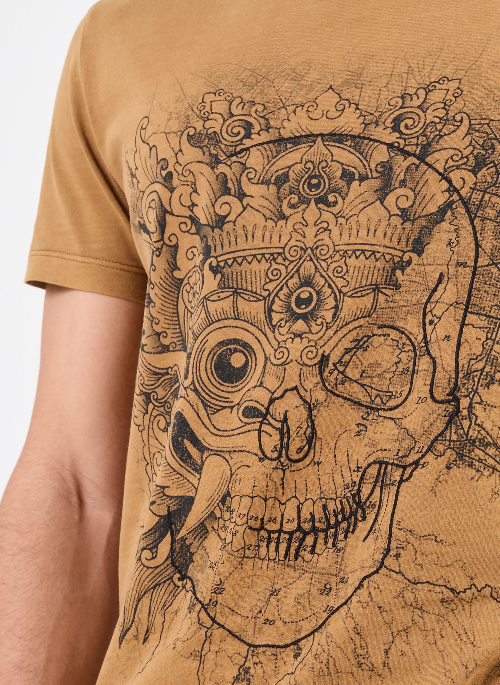 Kurzarm-T-Shirts M110133 herren braun IKKS Men Kurzarm-T-Shirts M110133 herren braun 76-SAFRAN