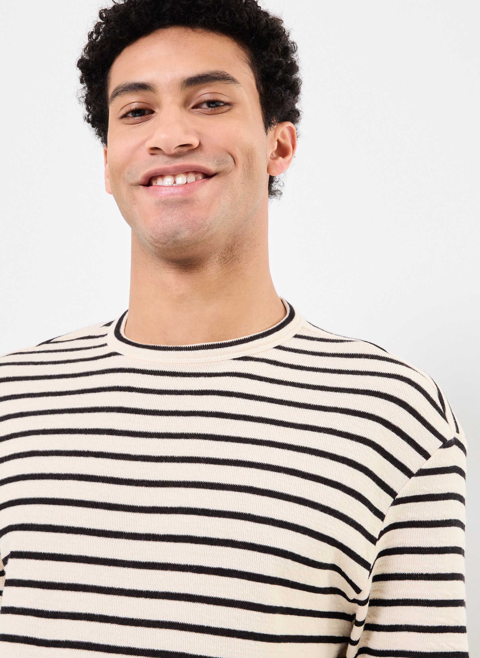 Tee-shirts manches longues M110163 homme beige IKKS Men Tee-shirts manches longues M110163 homme beige 60-LIN