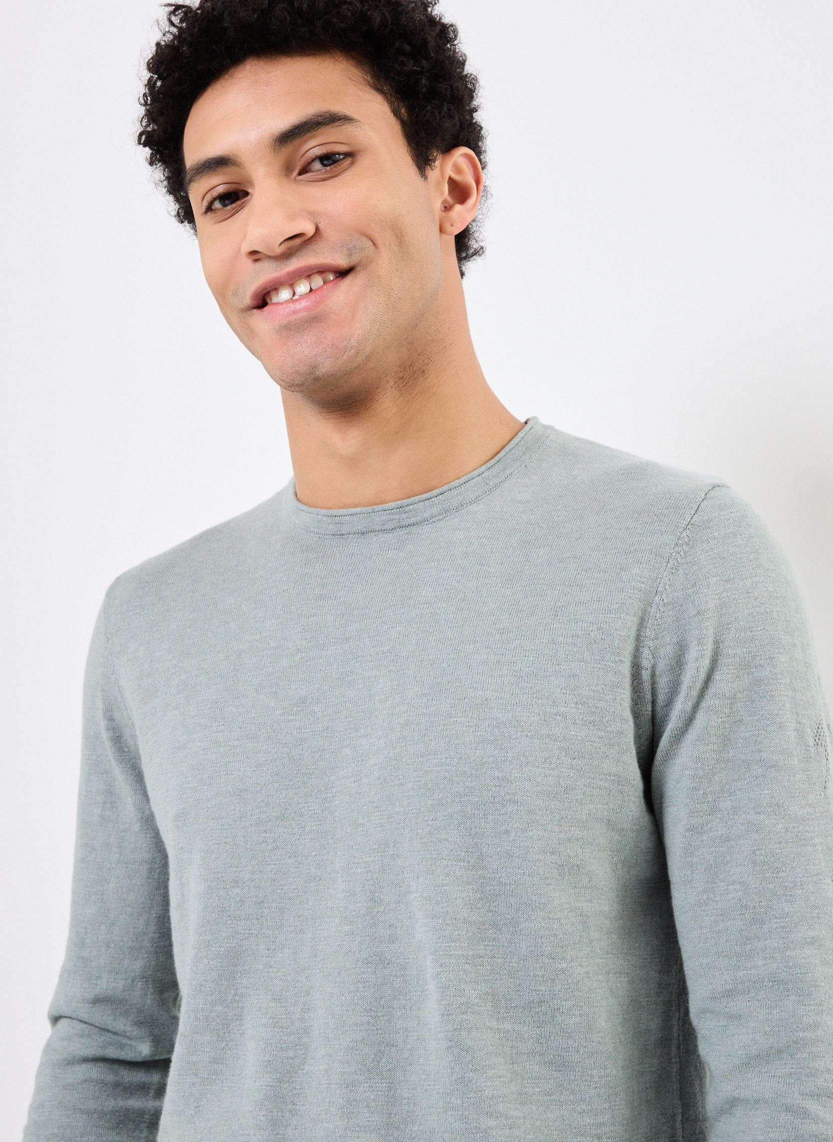 T-shirt a maniche lunghe M118003 uomo blu IKKS Men T-shirt a maniche lunghe M118003 uomo blu 43-BLEU GRIS