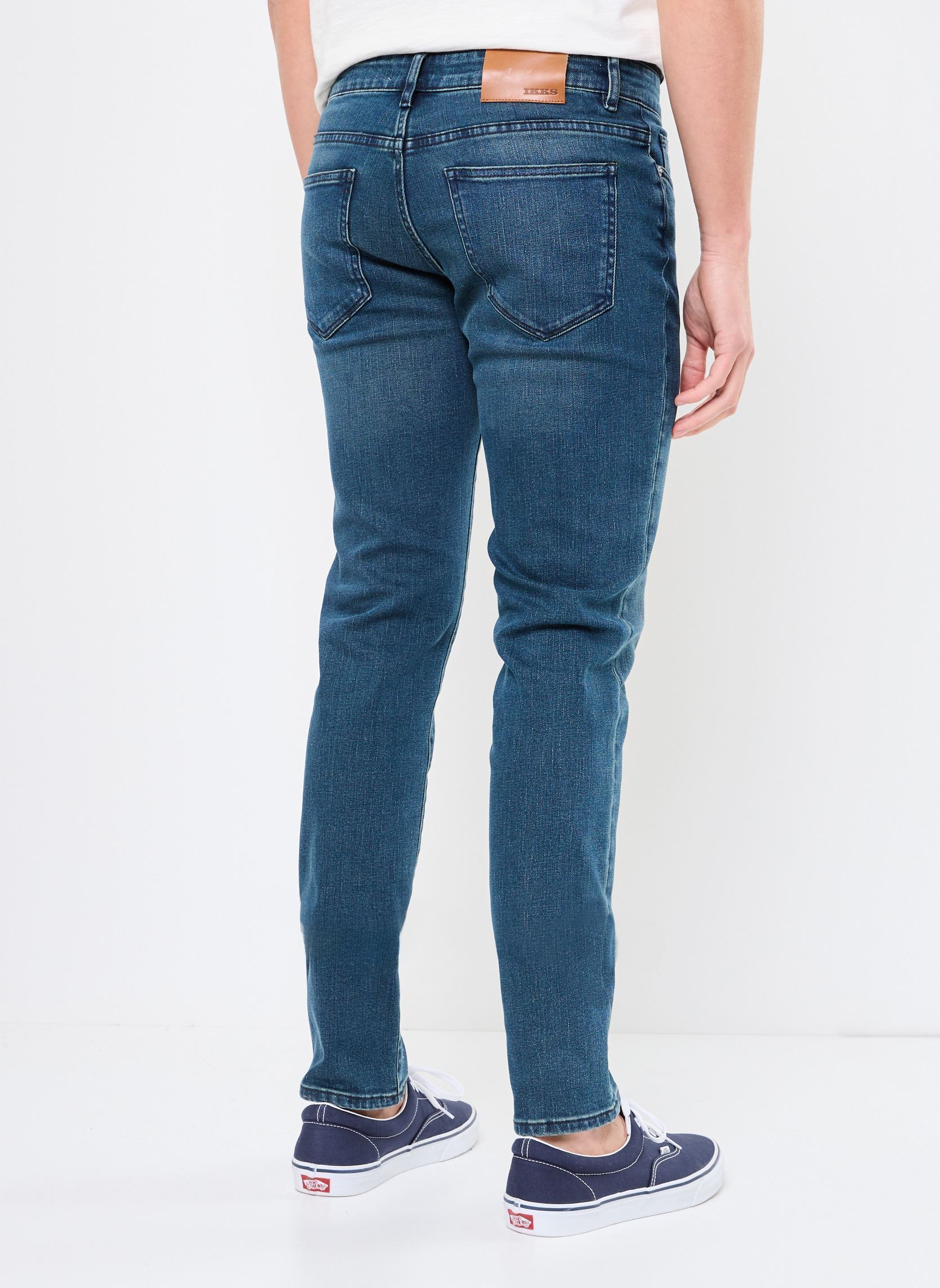 Rechte jeans / Straight Leg Jeans M129033 heren blauw IKKS Men Rechte jeans / Straight Leg Jeans M129033 heren blauw 47-ENCRE
