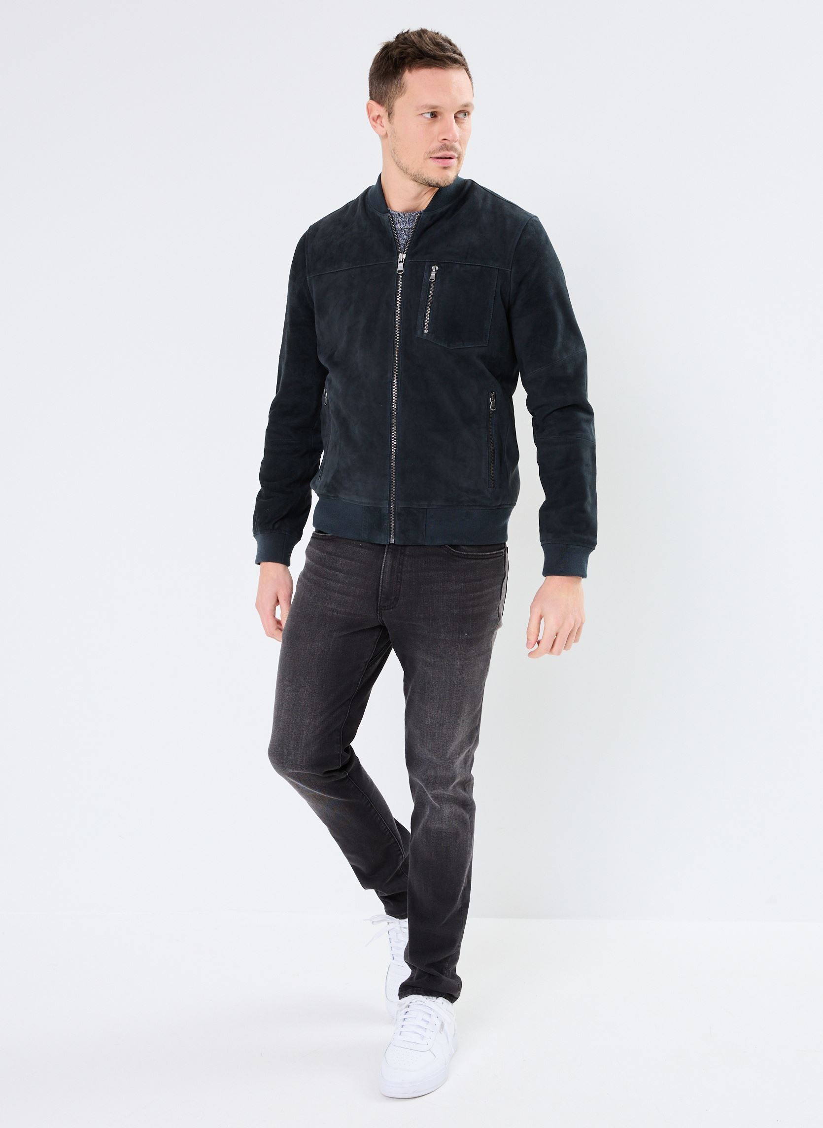 Blousons M148003 homme bleu IKKS Men Blousons M148003 homme bleu 47-ENCRE