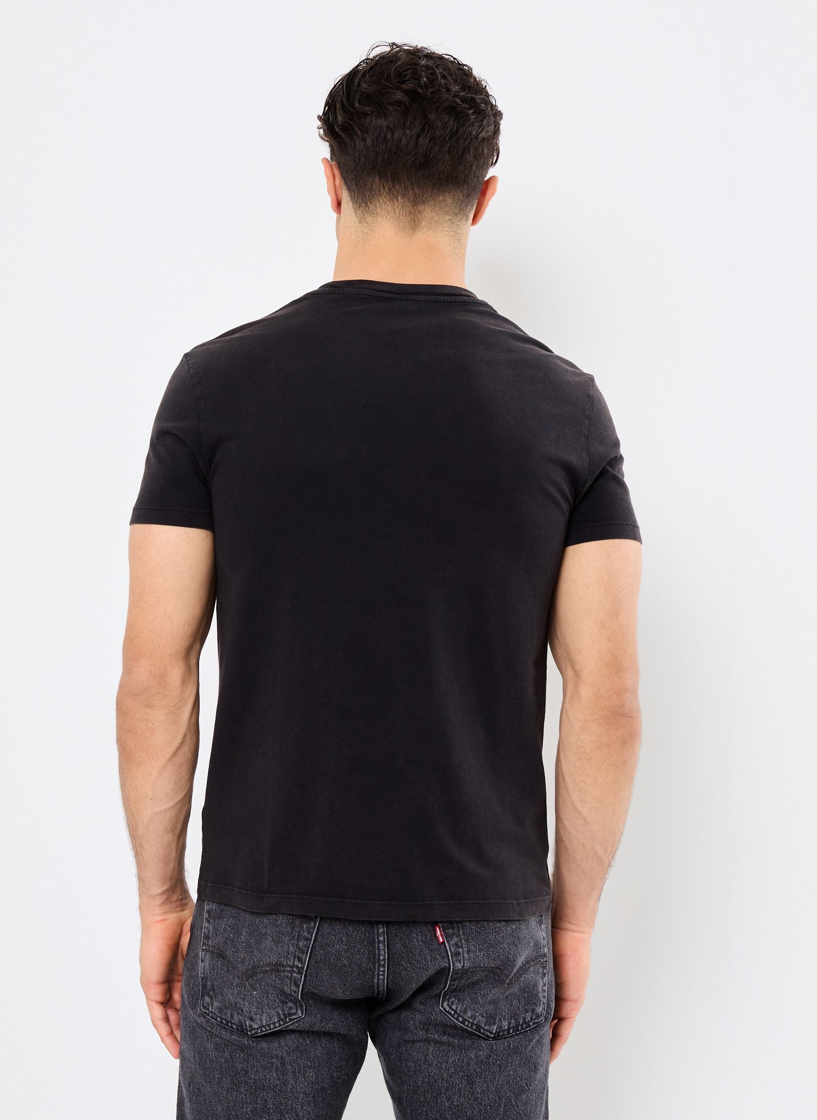 T-shirt a maniche corte M110113 uomo nero IKKS Men T-shirt a maniche corte M110113 uomo nero 02-NOIR