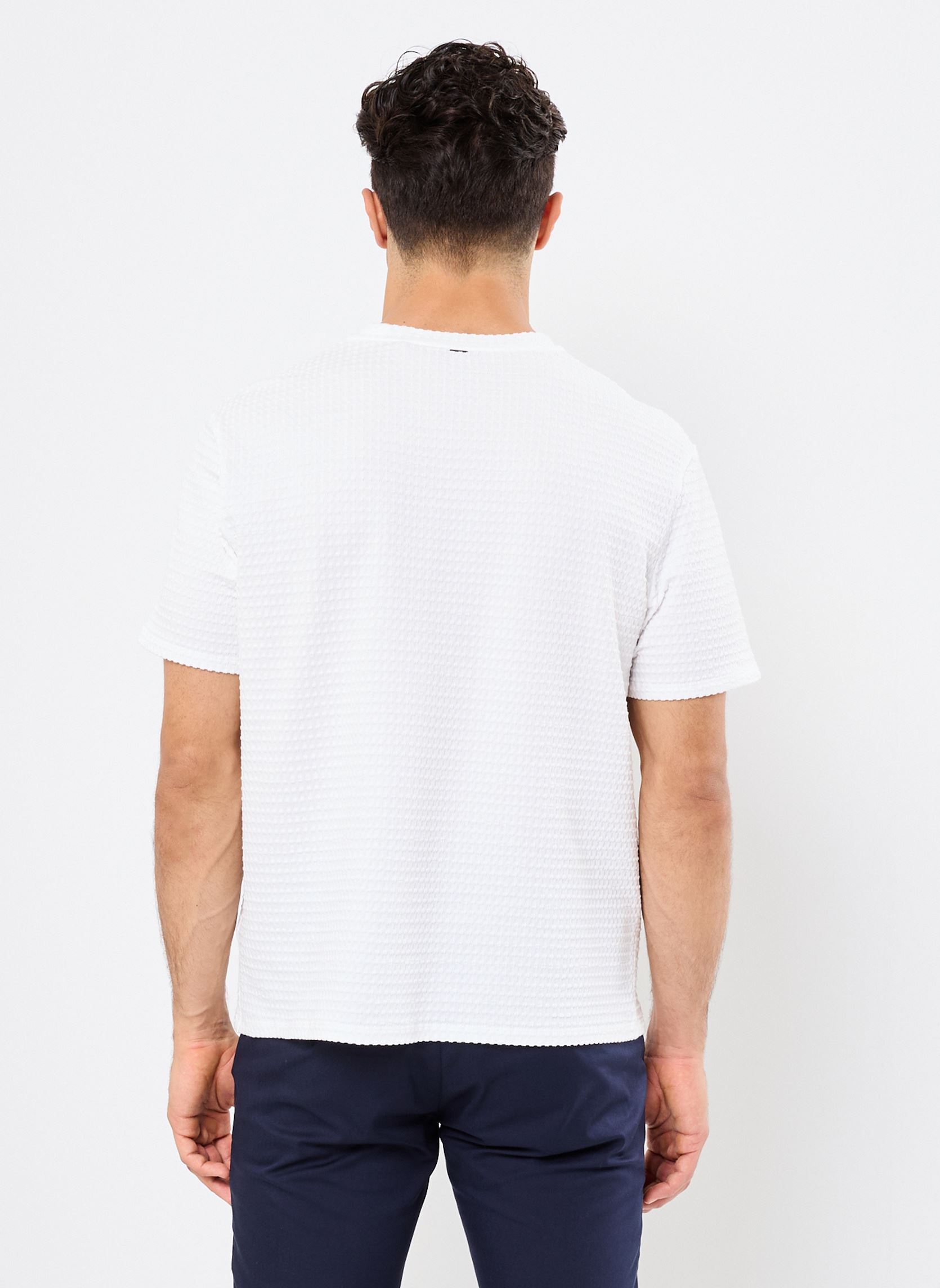 Tee-shirts manches courtes M110233 homme blanc IKKS Men Tee-shirts manches courtes M110233 homme blanc 12-CRAIE