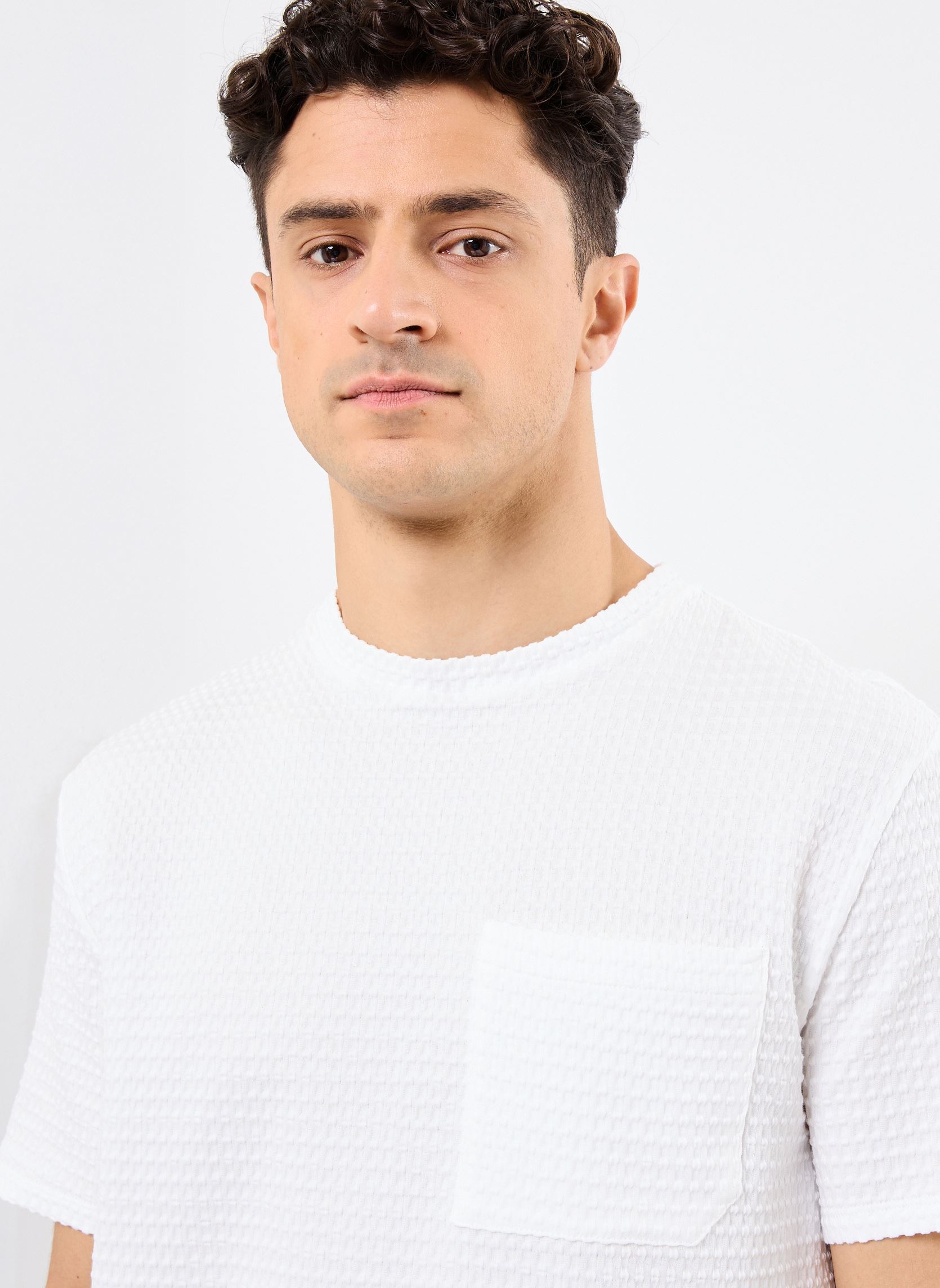 Tee-shirts manches courtes M110233 homme blanc IKKS Men Tee-shirts manches courtes M110233 homme blanc 12-CRAIE