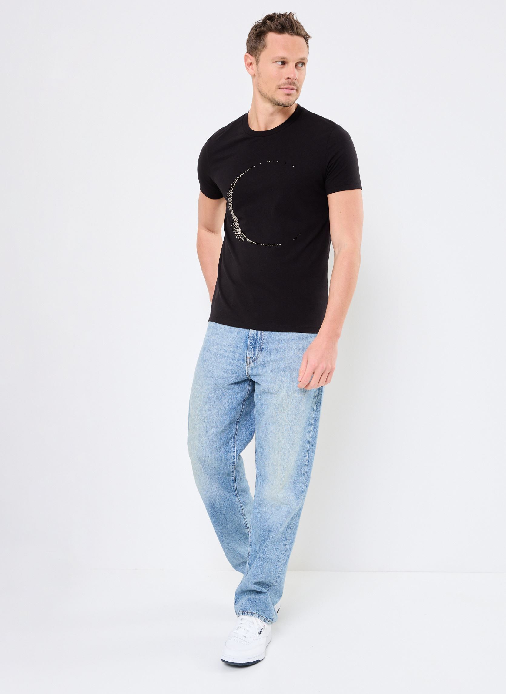Tee-shirts manches courtes M110273 homme noir IKKS Men Tee-shirts manches courtes M110273 homme noir 02-NOIR