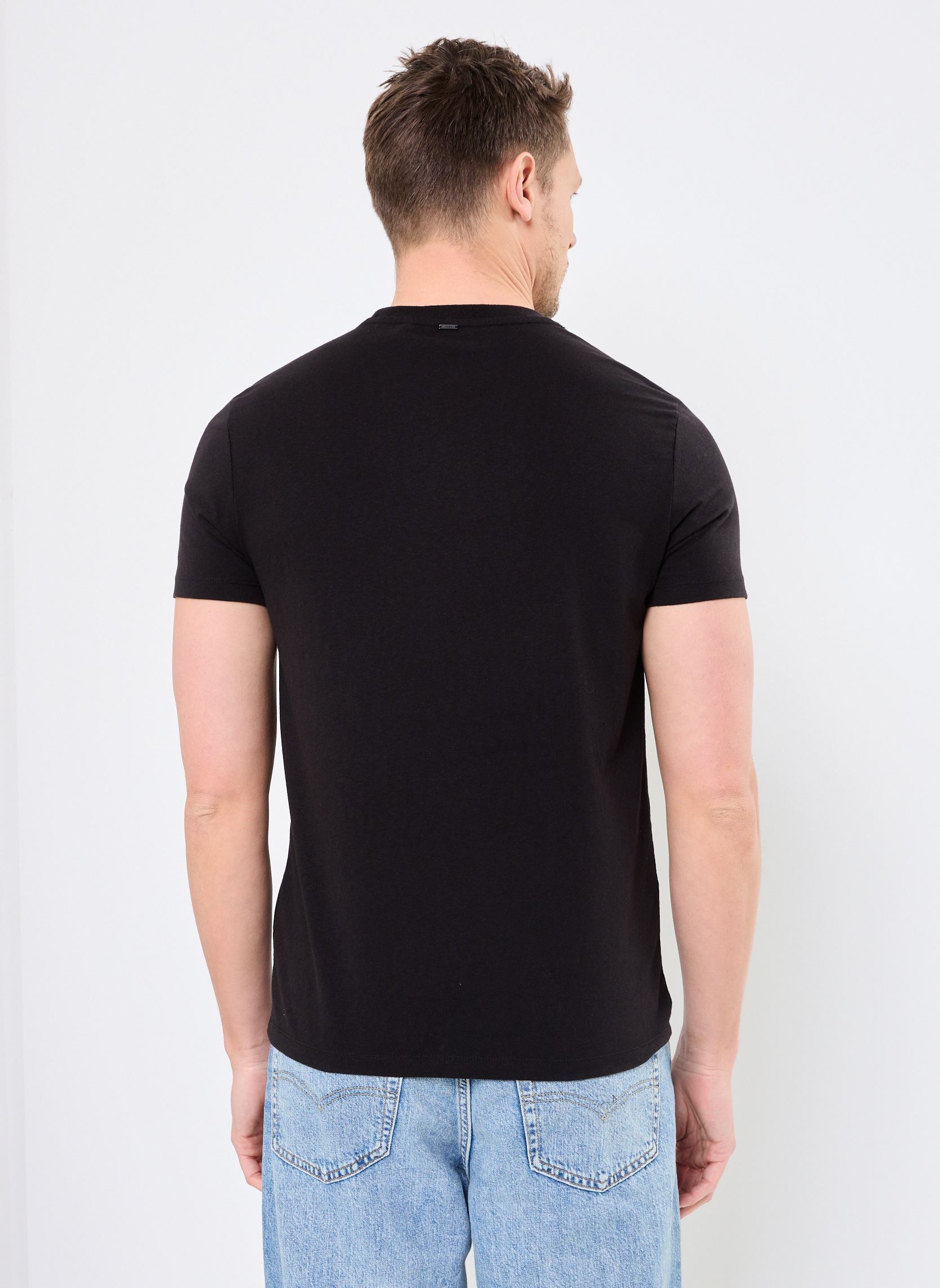Tee-shirts manches courtes M110273 homme noir IKKS Men Tee-shirts manches courtes M110273 homme noir 02-NOIR