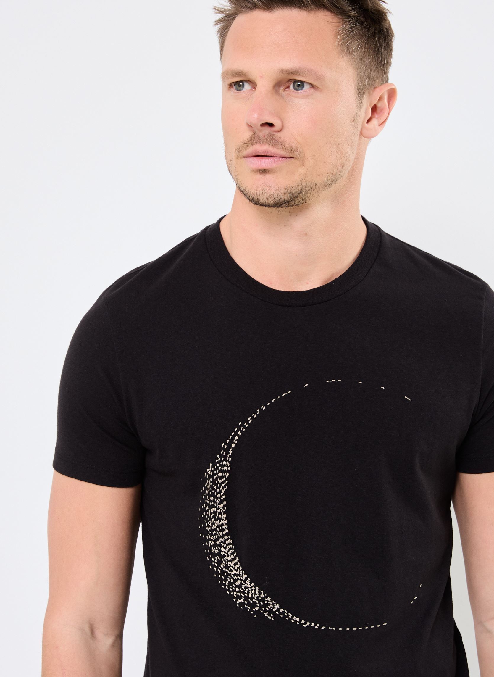 Tee-shirts manches courtes M110273 homme noir IKKS Men Tee-shirts manches courtes M110273 homme noir 02-NOIR
