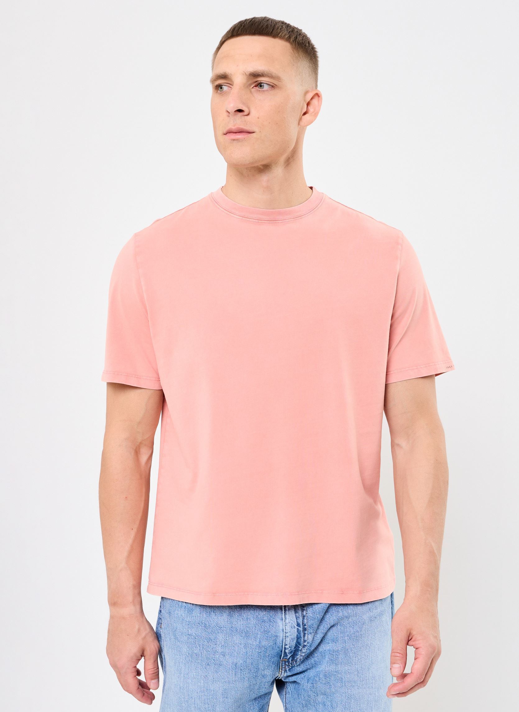 Tee-shirts manches courtes M110313 homme rose IKKS Men Tee-shirts manches courtes M110313 homme rose 34-SAKURA