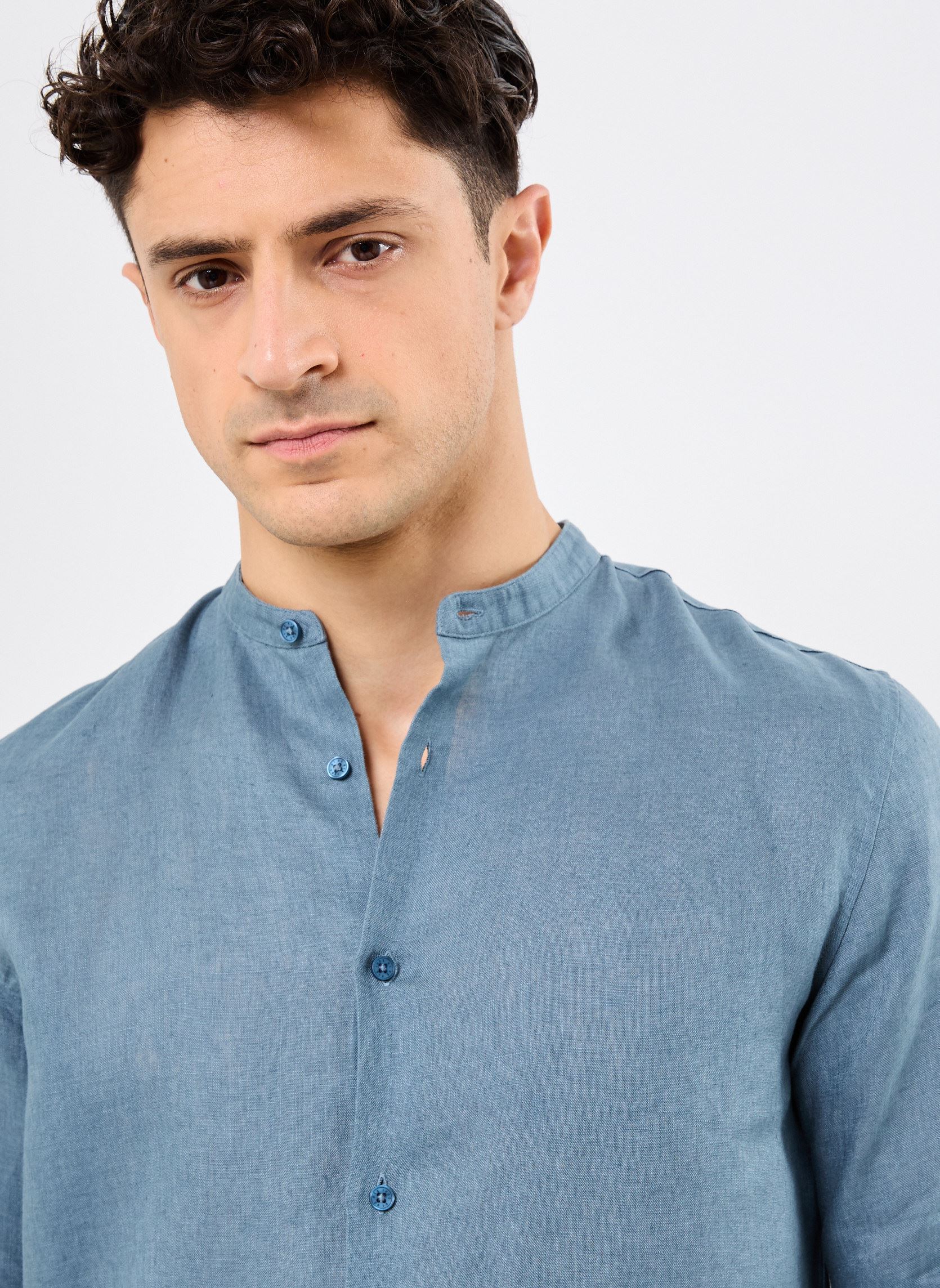 Chemises M112023 homme bleu IKKS Men Chemises M112023 homme bleu 44-ORAGE