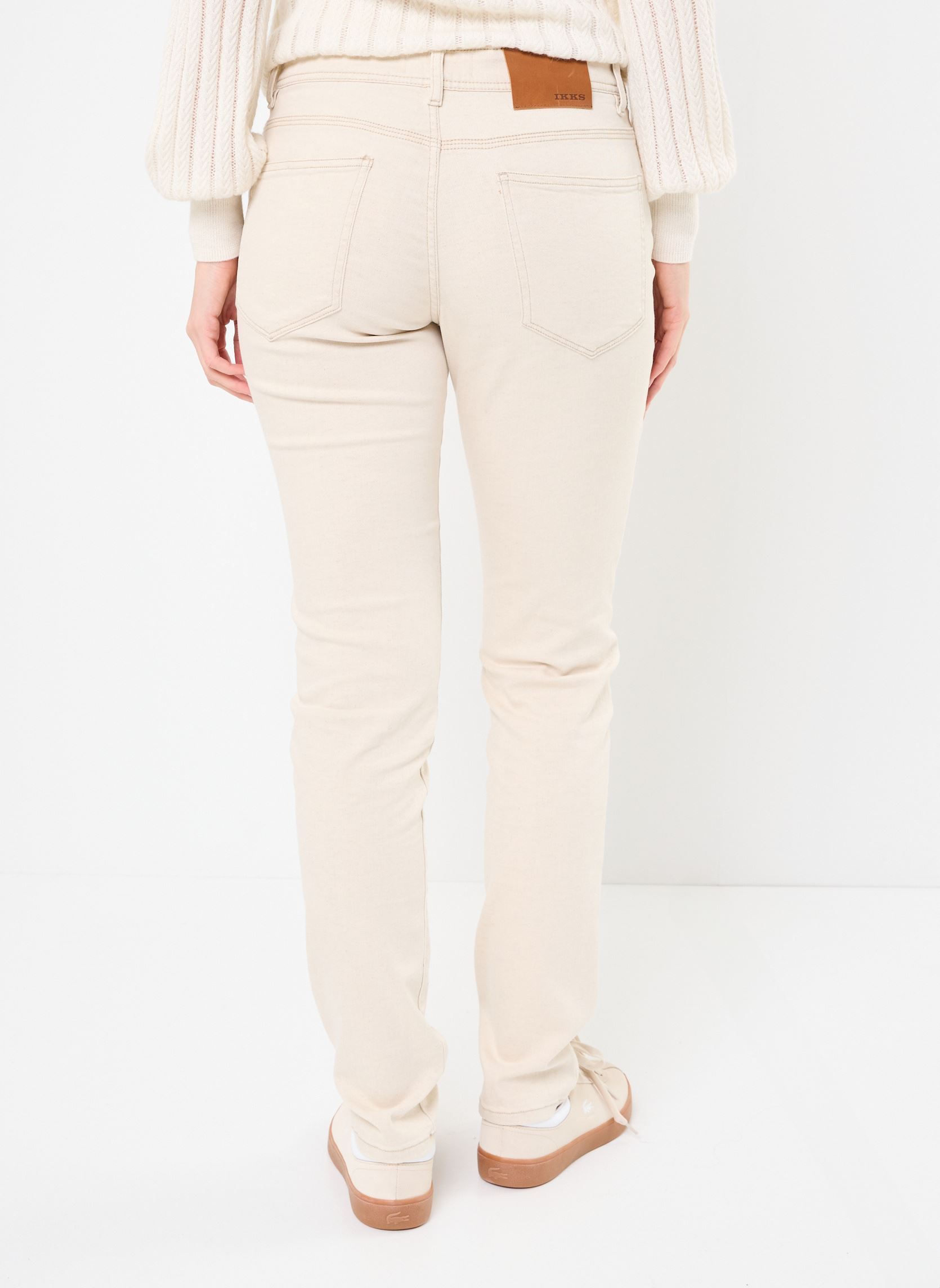 Jeans slim et skinny M129063 homme beige IKKS Men Jeans slim et skinny M129063 homme beige 60-LIN