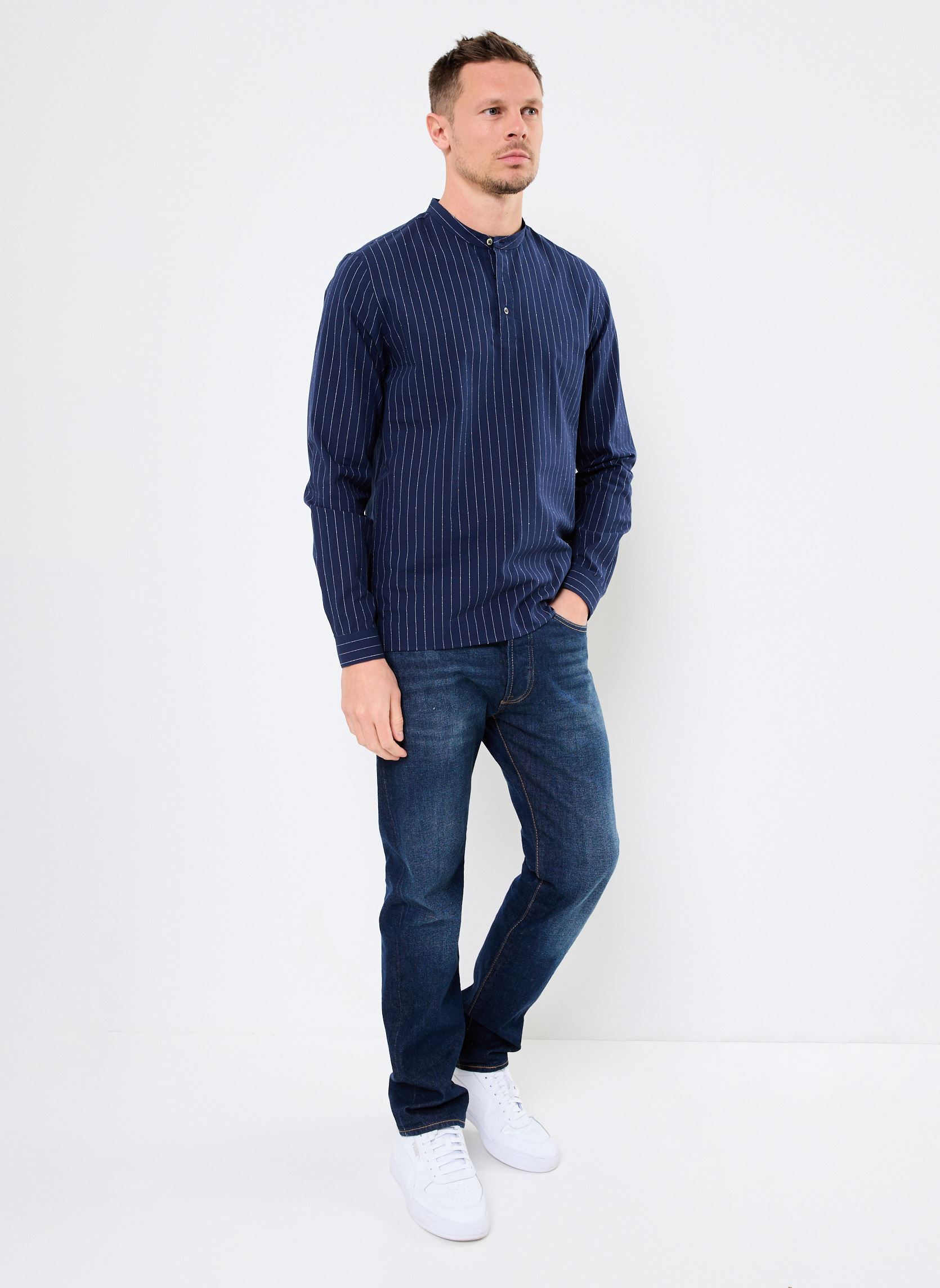 Hemden M112113 herren blau IKKS Men Hemden M112113 herren blau 47-ENCRE