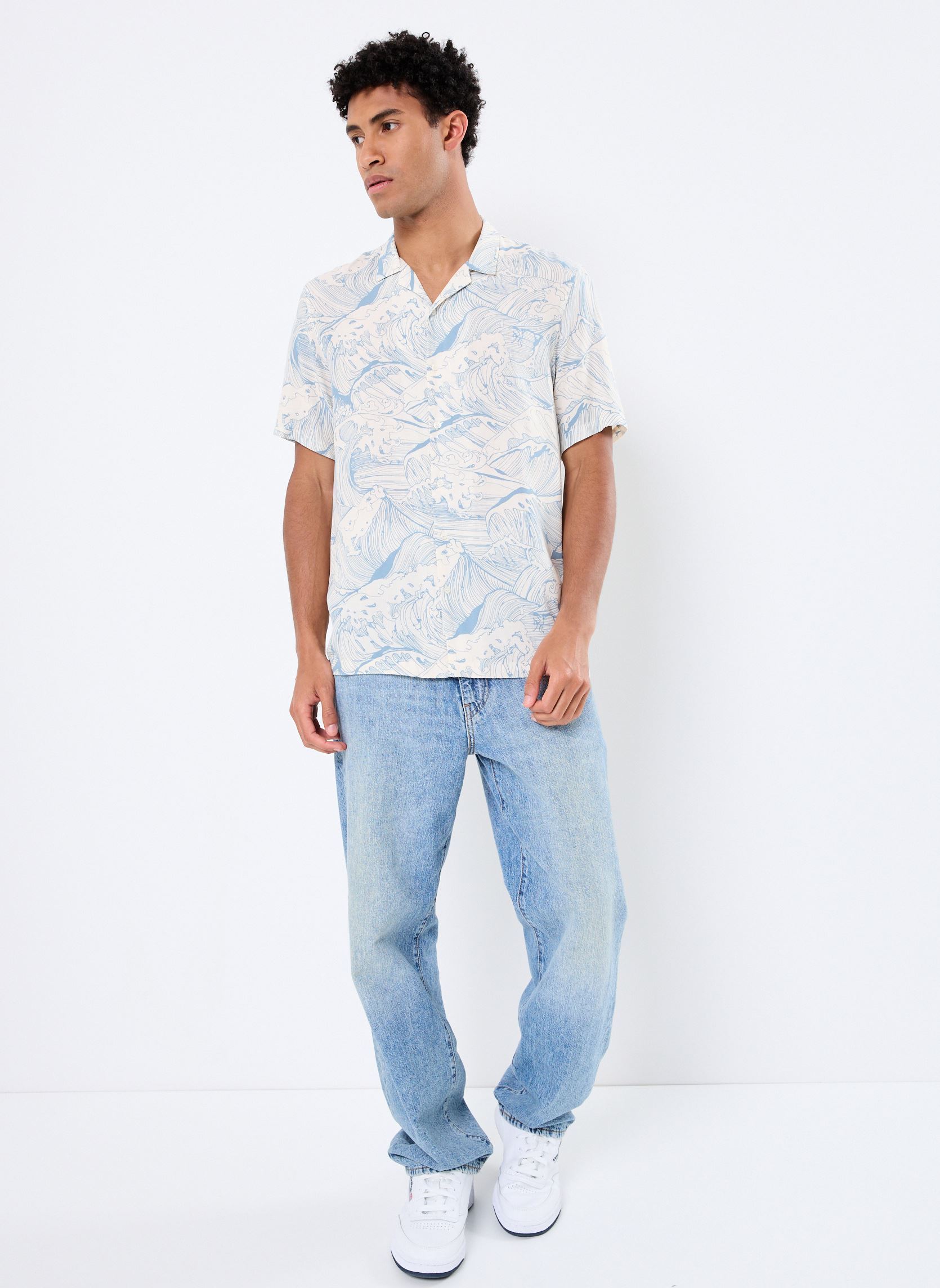 Hemden M112153 heren blauw IKKS Men Hemden M112153 heren blauw 44-ORAGE
