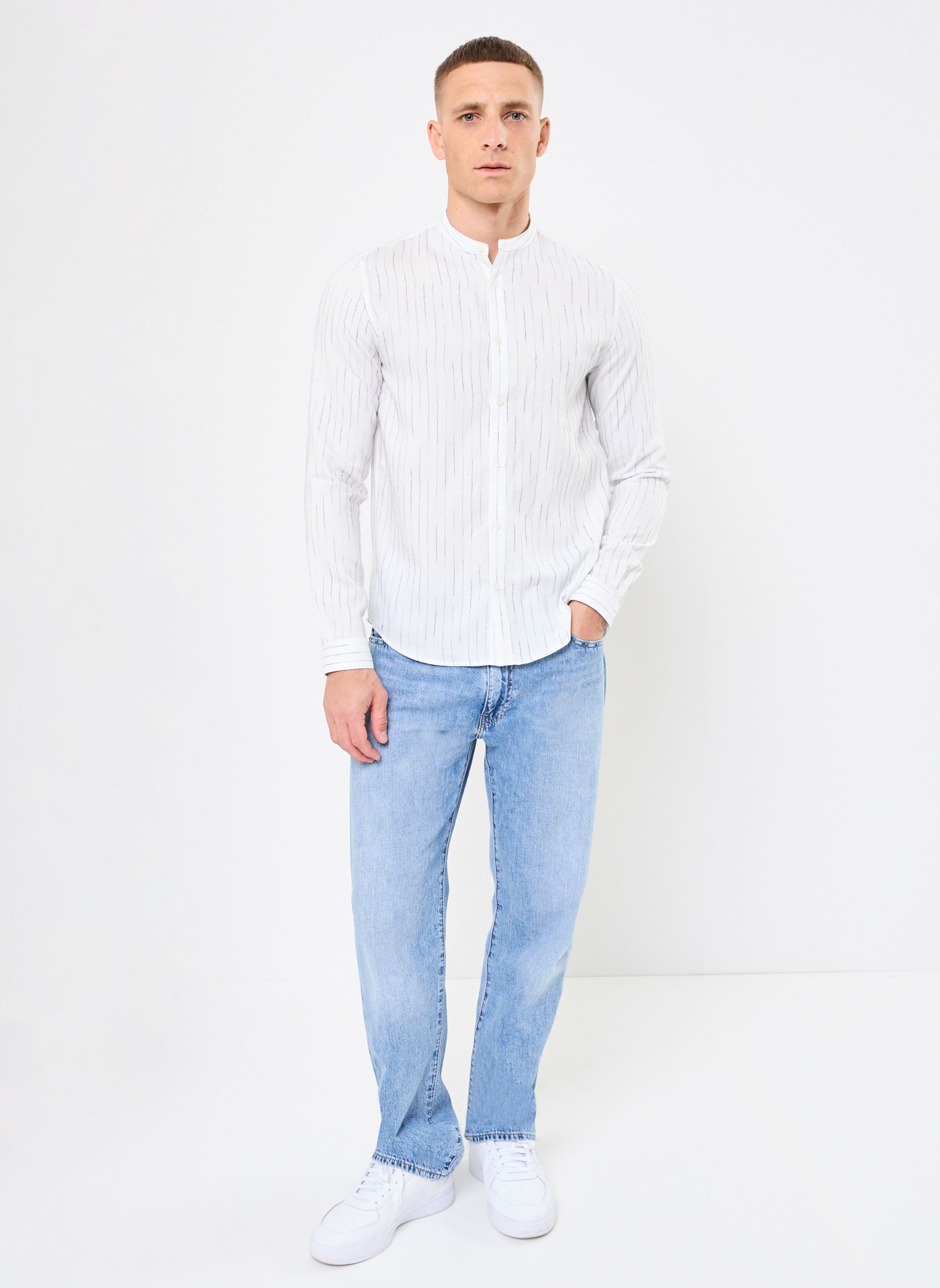 Camisas M112343 hombre azul IKKS Men Camisas M112343 hombre azul 44-ORAGE