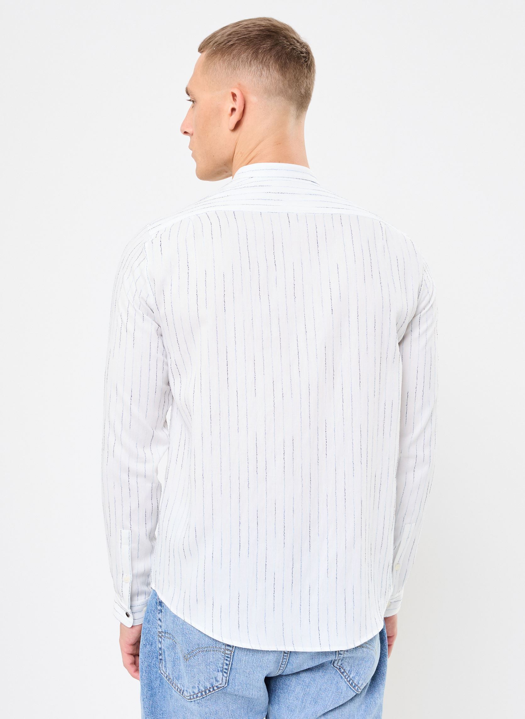 Camisas M112343 hombre azul IKKS Men Camisas M112343 hombre azul 44-ORAGE