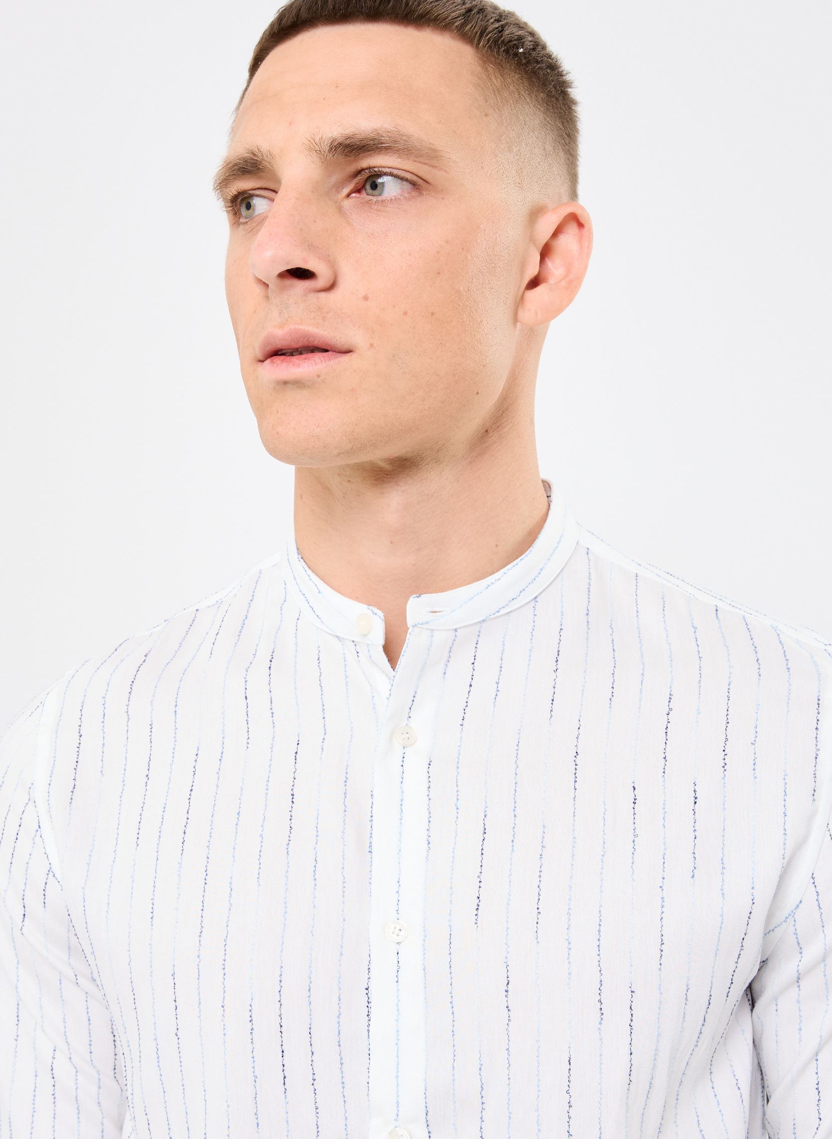 Camisas M112343 hombre azul IKKS Men Camisas M112343 hombre azul 44-ORAGE