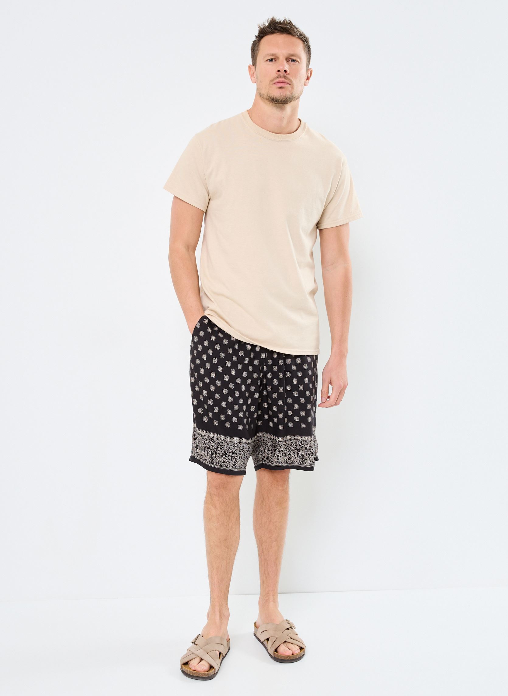 Shorts M125013 herren schwarz IKKS Men Shorts M125013 herren schwarz 02-NOIR
