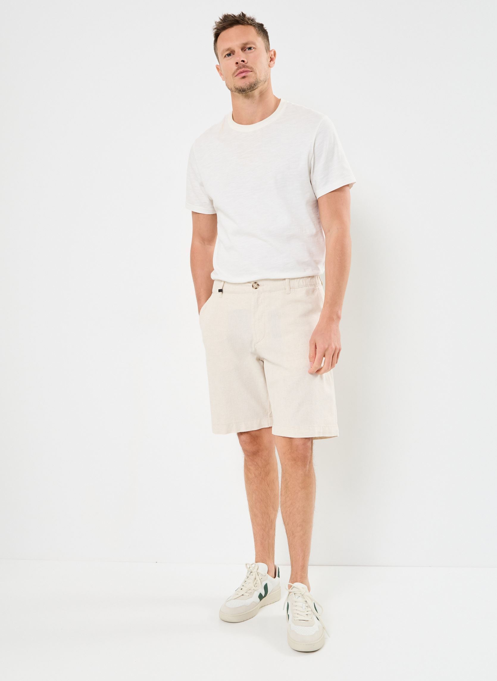 Jeansshorts M125063 herren beige IKKS Men Jeansshorts M125063 herren beige 60-LIN
