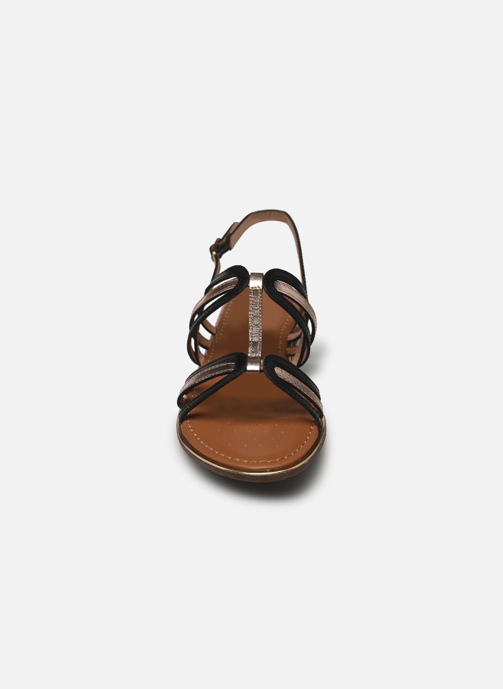 Sandalias planas D SOZY PLUS BG mujer negro Geox Sandalias planas D SOZY PLUS BG mujer negro BLACK/LT GOLD