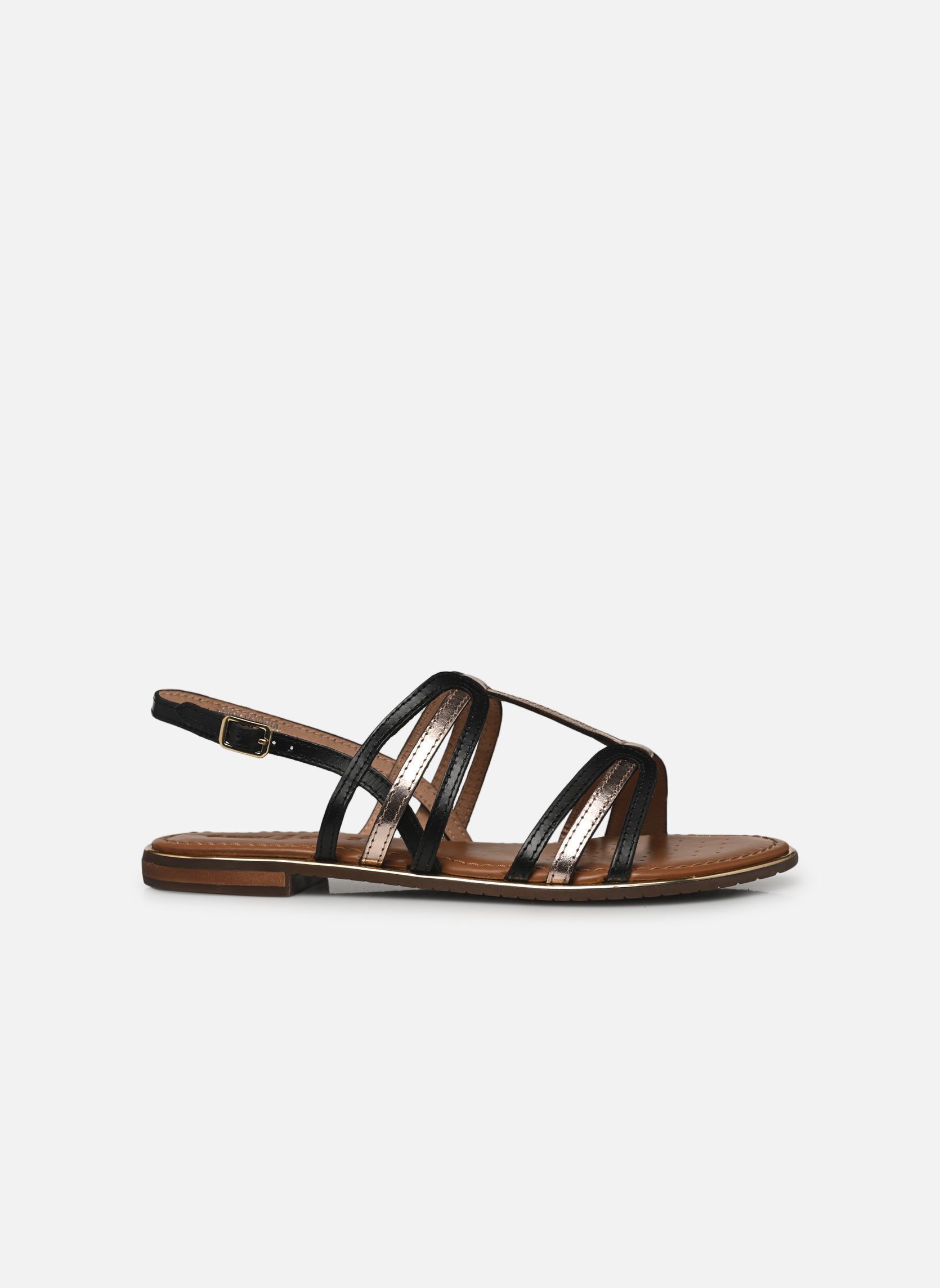 Sandalias planas D SOZY PLUS BG mujer negro Geox Sandalias planas D SOZY PLUS BG mujer negro BLACK/LT GOLD