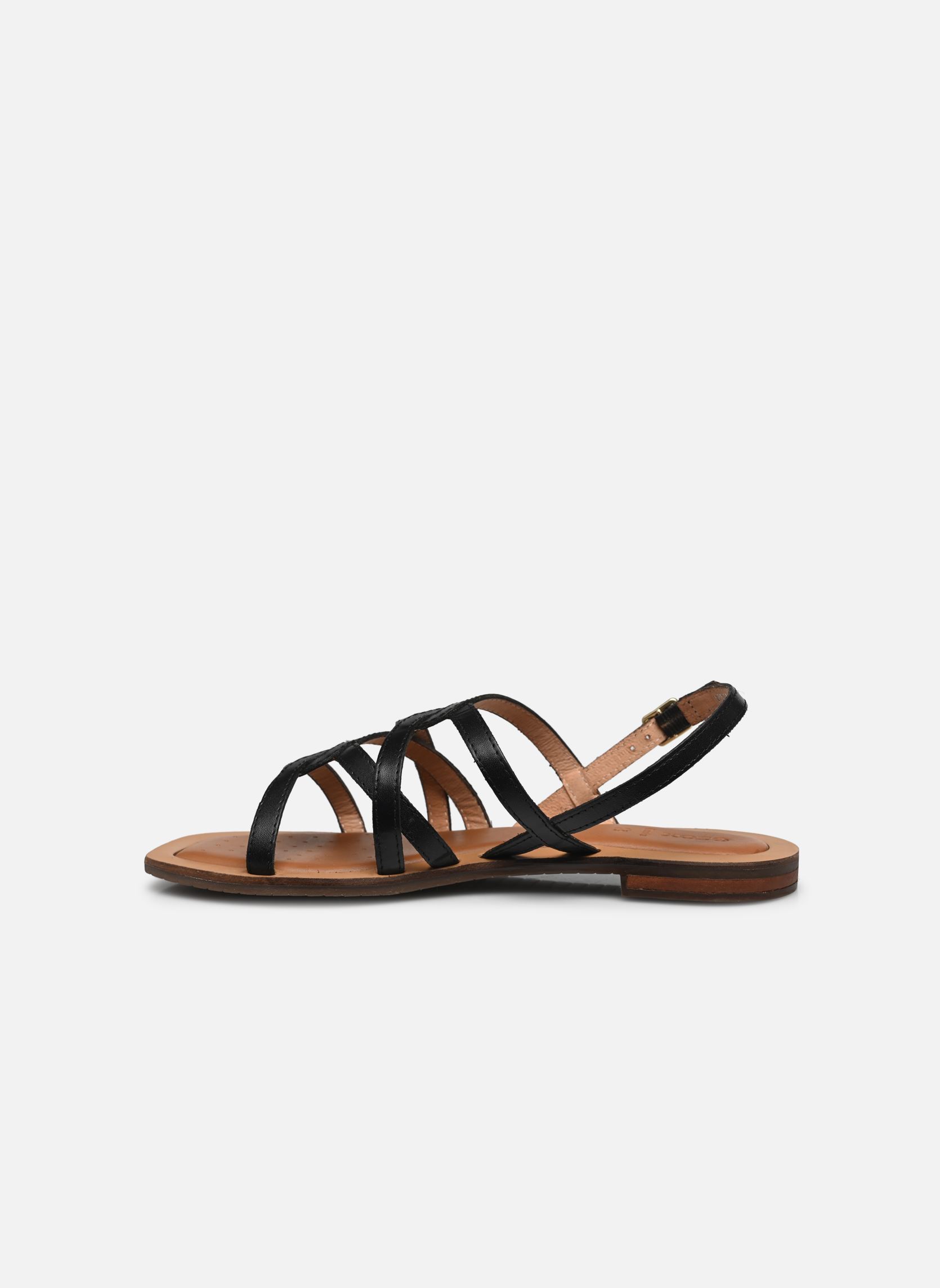 Platte sandalen D SOZY QC dames zwart Geox Platte sandalen D SOZY QC dames zwart Noir