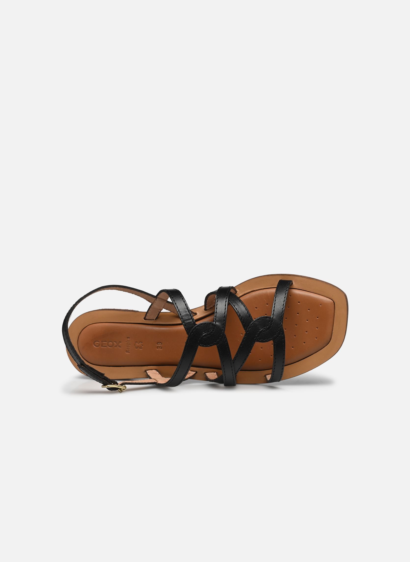 Platte sandalen D SOZY QC dames zwart Geox Platte sandalen D SOZY QC dames zwart Noir