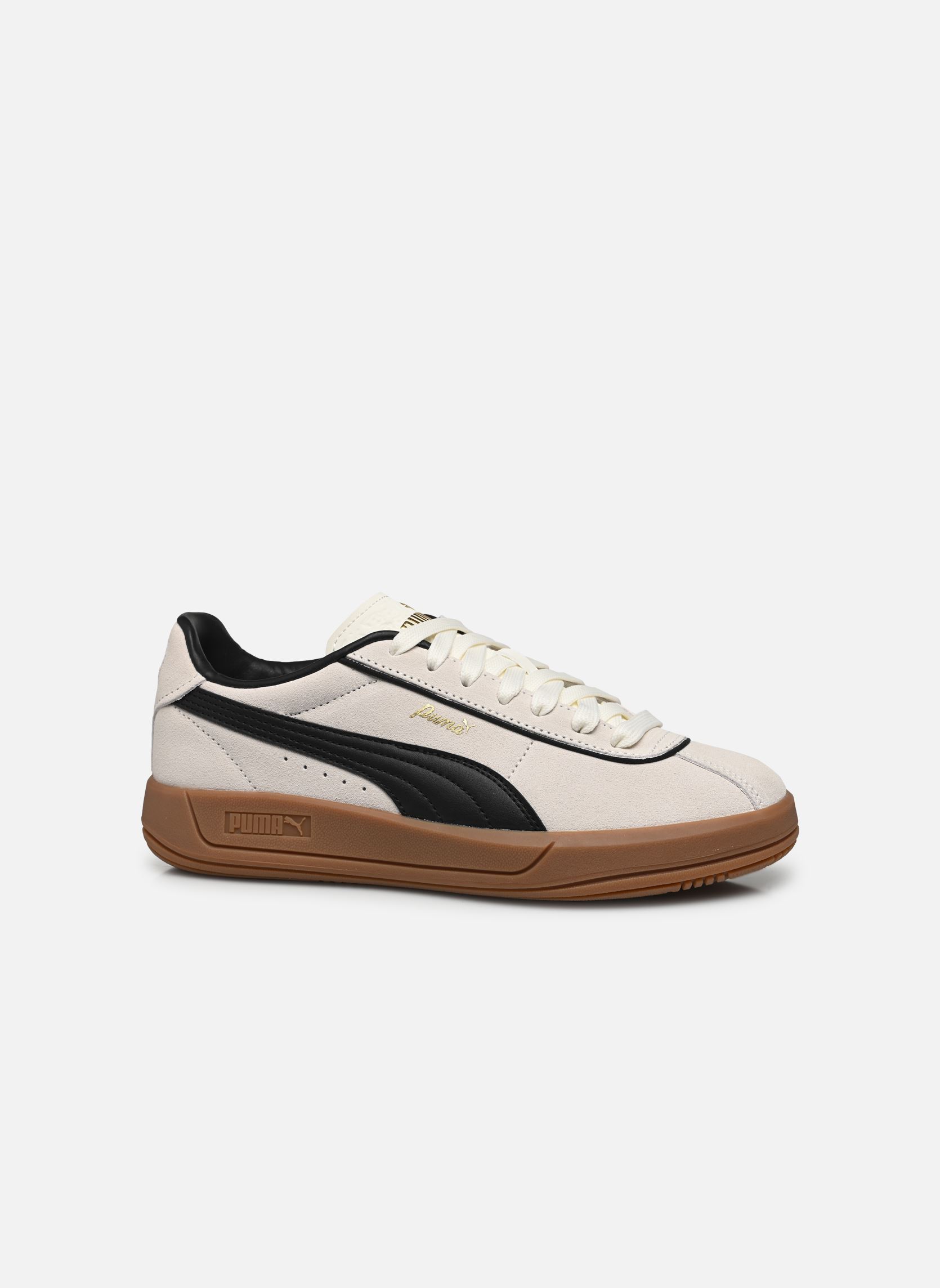 Baskets basses Puma Club Klassika Sd femme blanc Puma Baskets basses Puma Club Klassika Sd femme blanc Warm White-Puma Black-Puma Gol