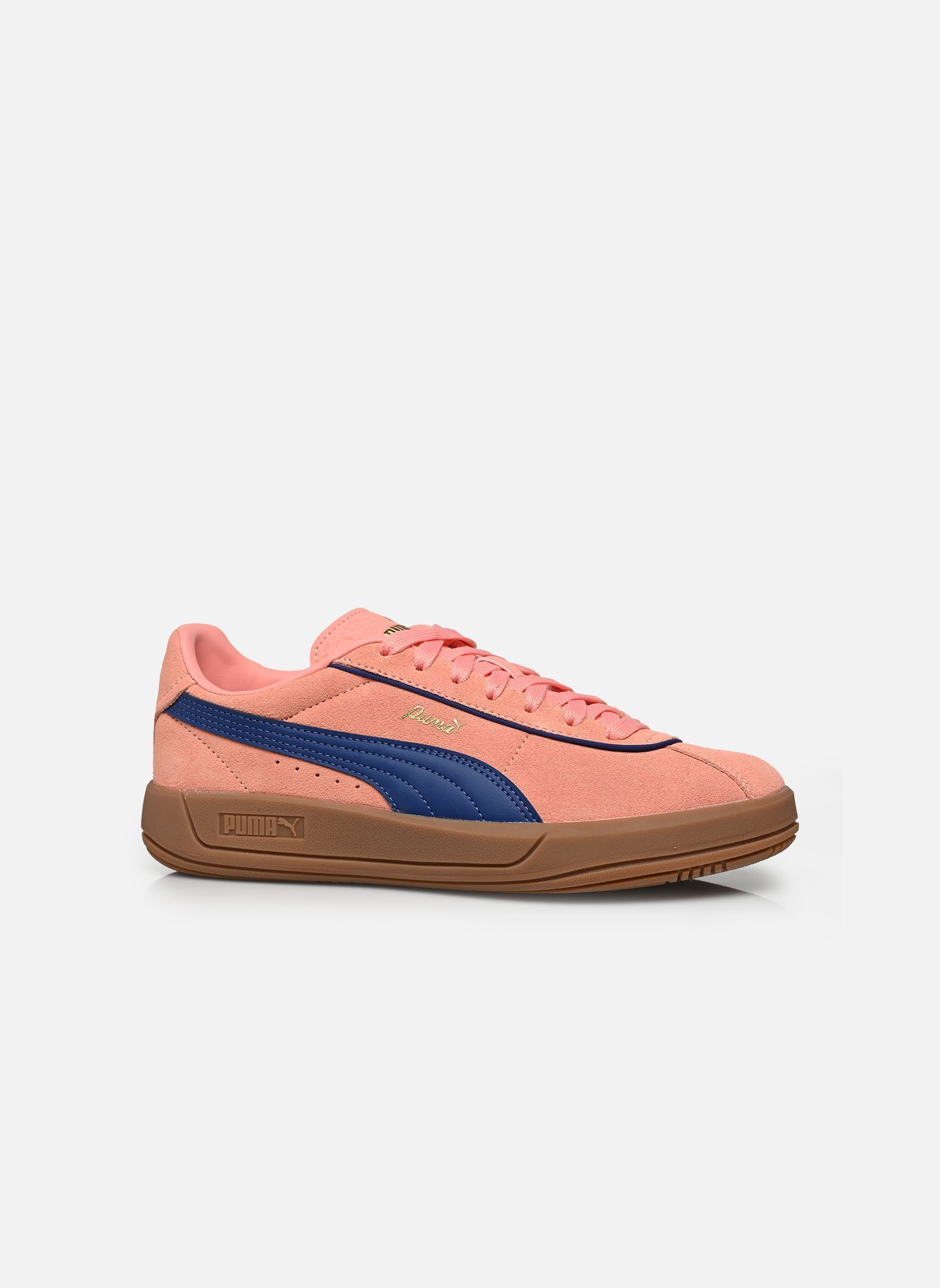 Niedrige Sneaker Puma Club Klassika Sd damen rosa Puma Niedrige Sneaker Puma Club Klassika Sd damen rosa PINK FRUIT-BLAZING BLUE-PUMA G