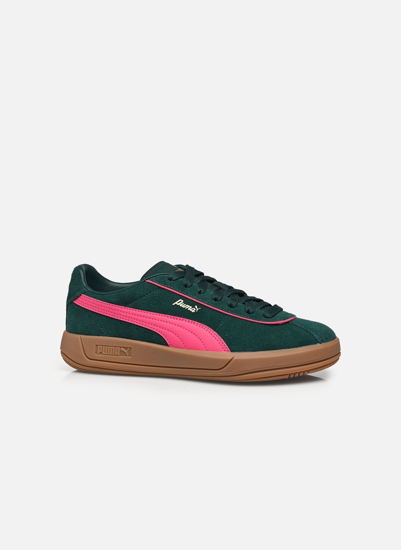Baskets basses Puma Club Klassika Sd femme vert Puma Baskets basses Puma Club Klassika Sd femme vert DARK MYRTLE-PUMA PINK