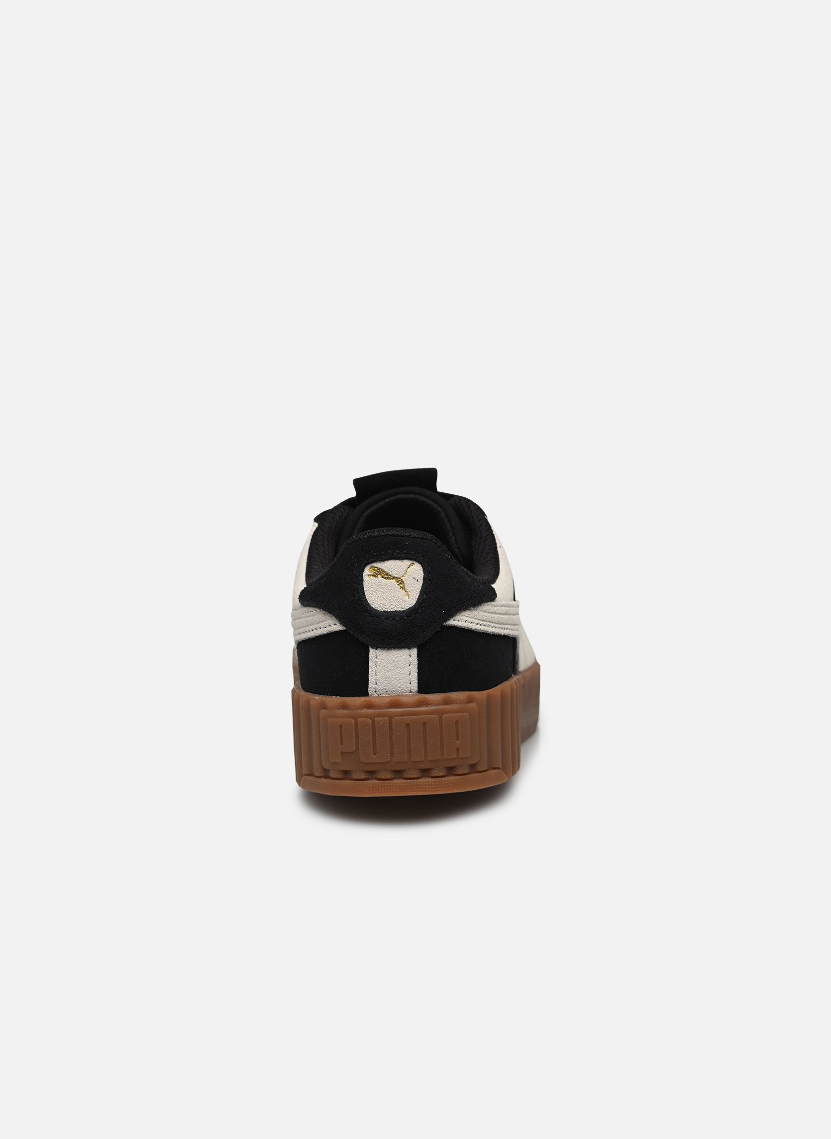 Niedrige Sneaker Carina 3.0 Luxe Sd damen schwarz Puma Niedrige Sneaker Carina 3.0 Luxe Sd damen schwarz Puma Black-Warm White-Puma Gol